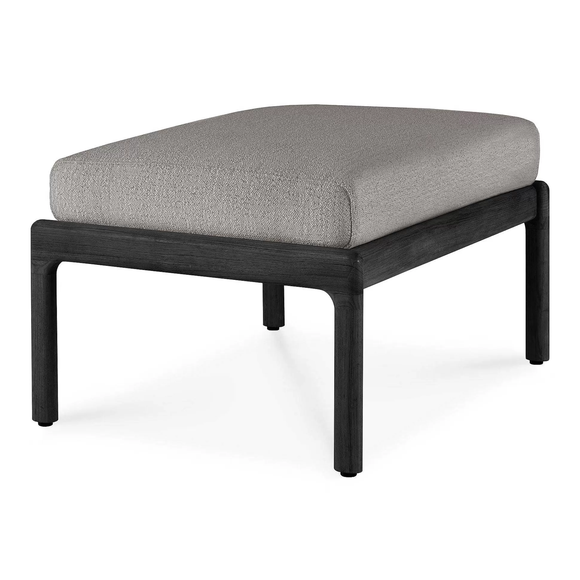 Be Home Outdoor Lounge Furniture<Jack Solid Black Teak Outdoor Footstool, Mocha