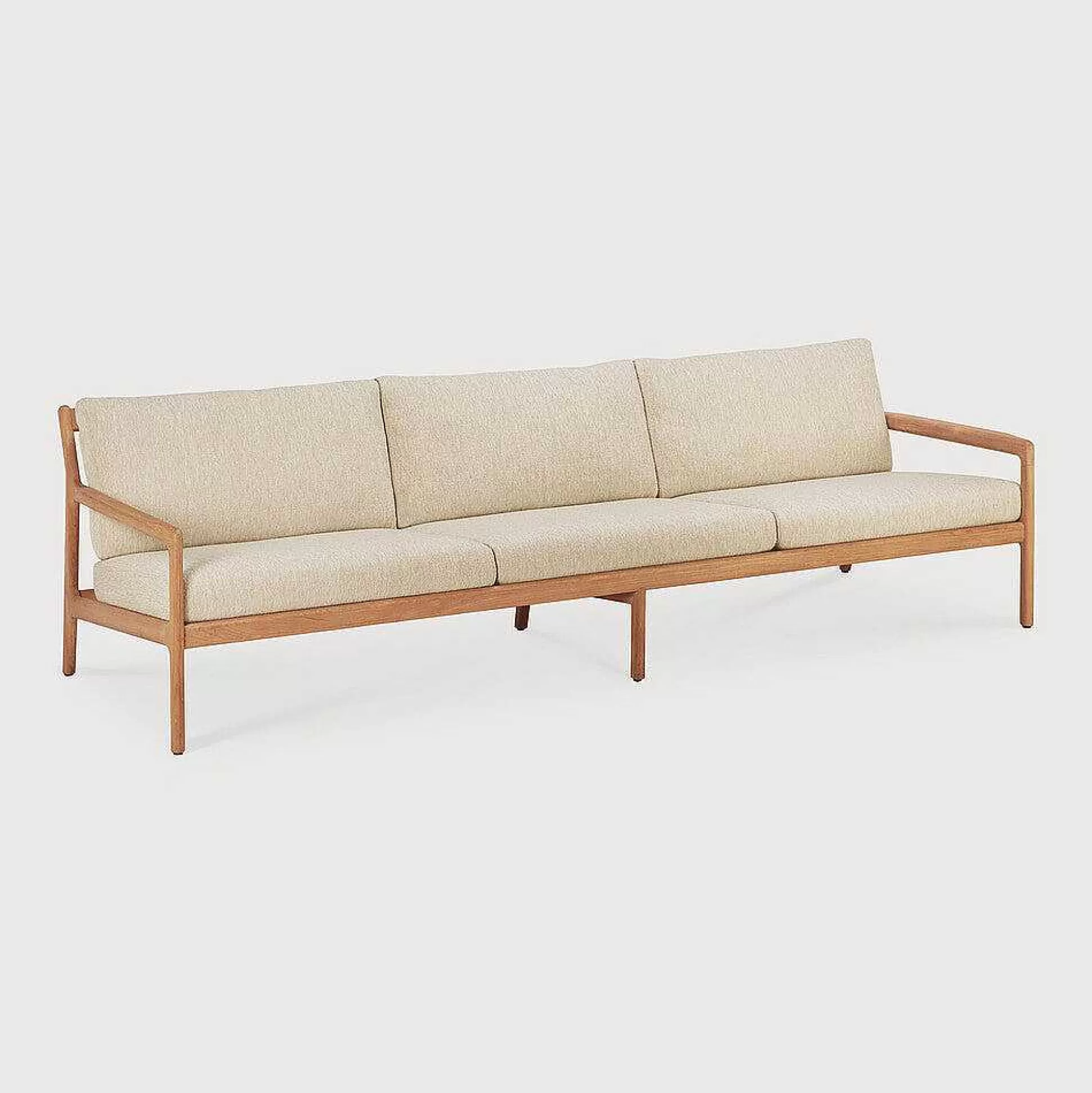 Be Home Outdoor Lounge Furniture<Jack Solid Teak Outdoor 3 Seater Sofa, Natural Fabric