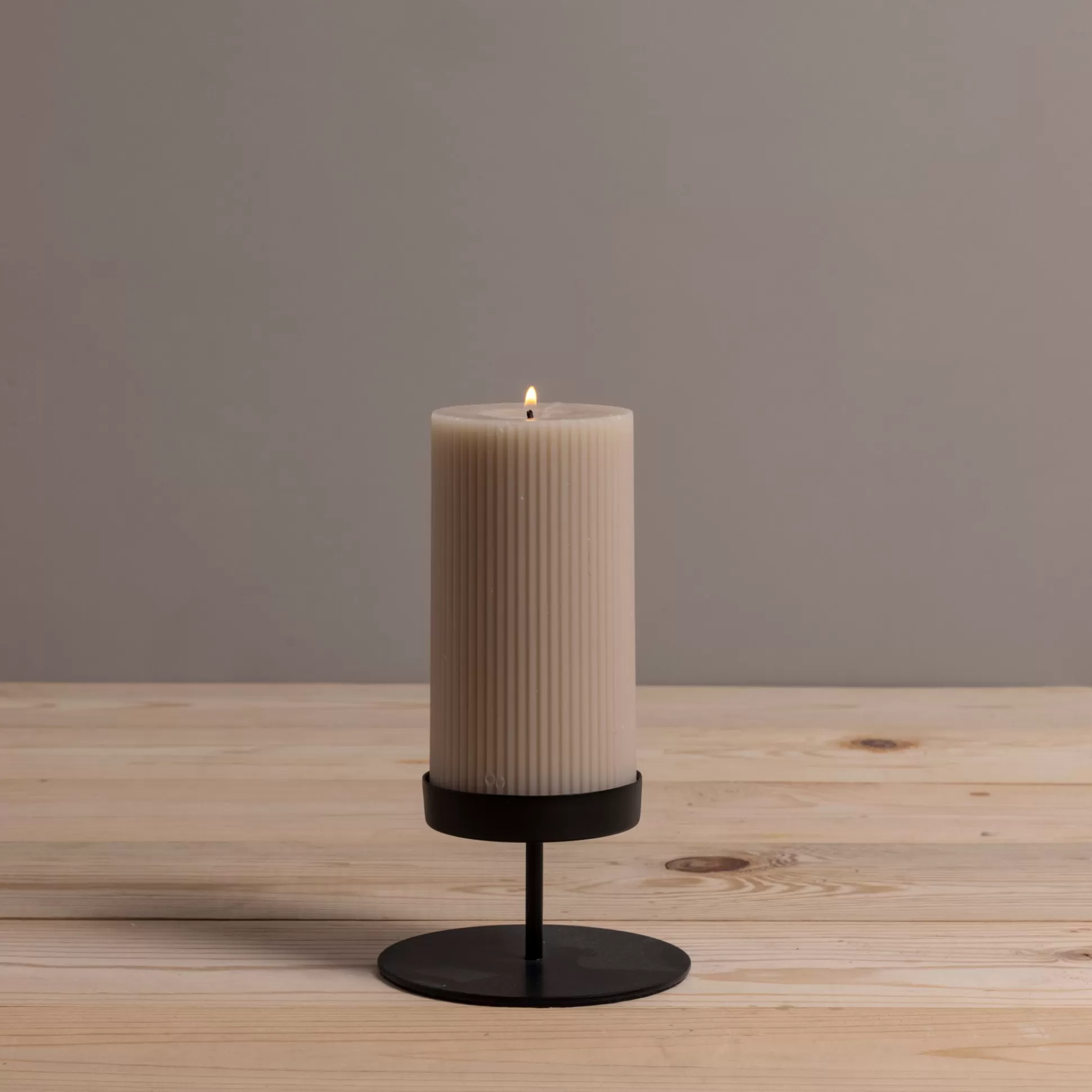 Kent Black Pillar Candle Holder, Short^Be Home Sale