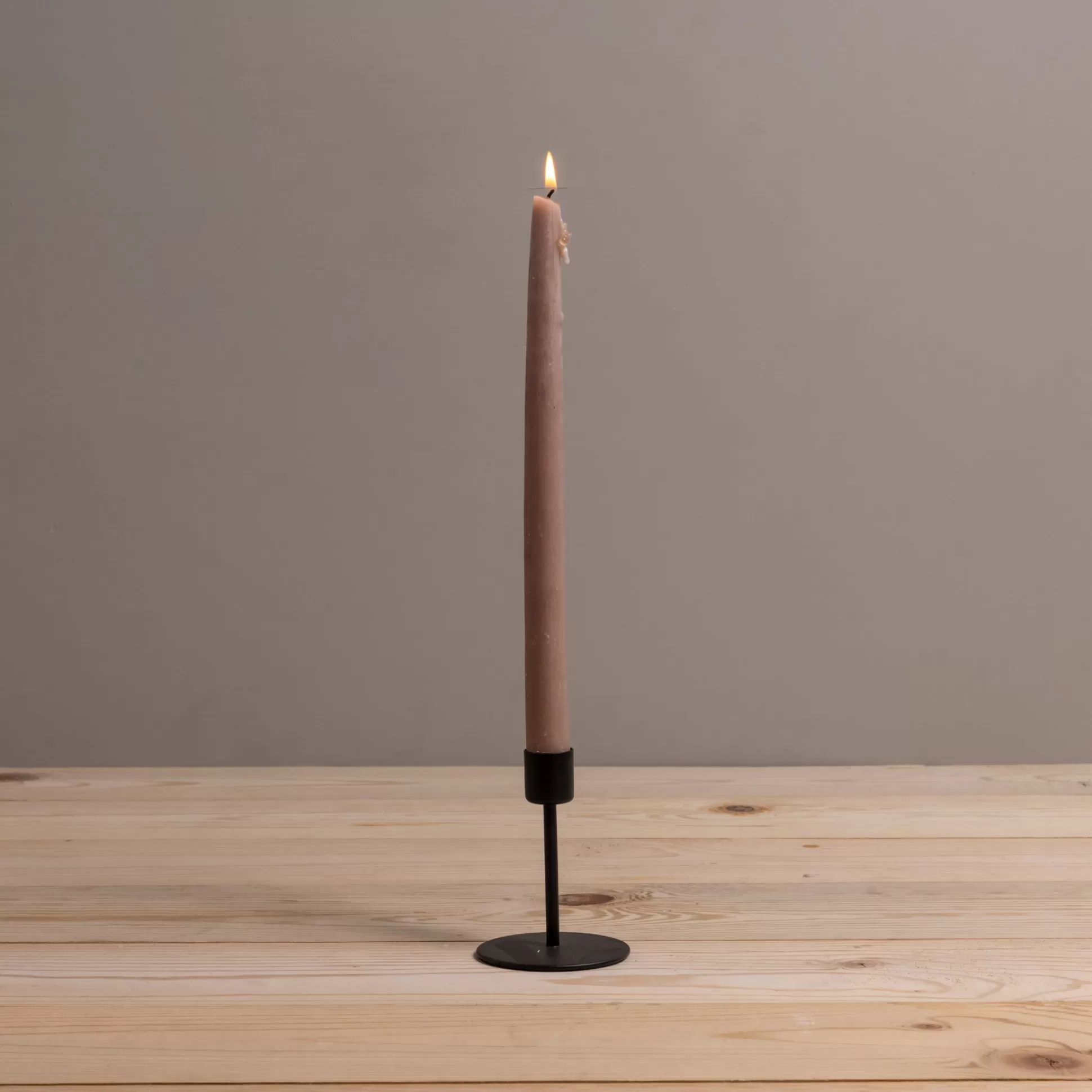 Kent Black Taper Candle Holder, Medium^Be Home Cheap