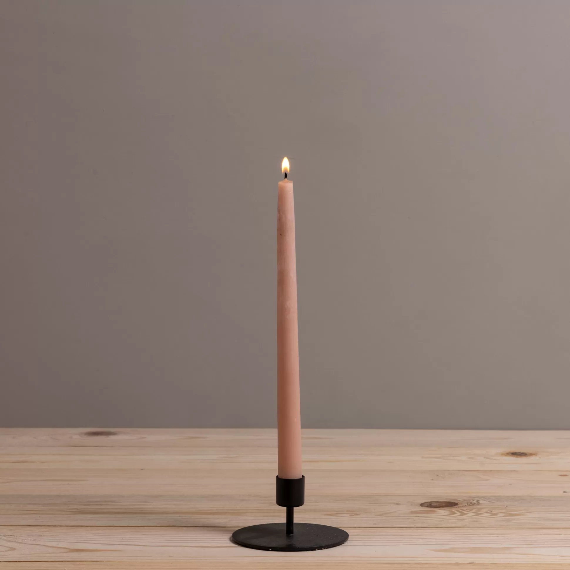 Kent Black Taper Candle Holder, Short^Be Home Fashion