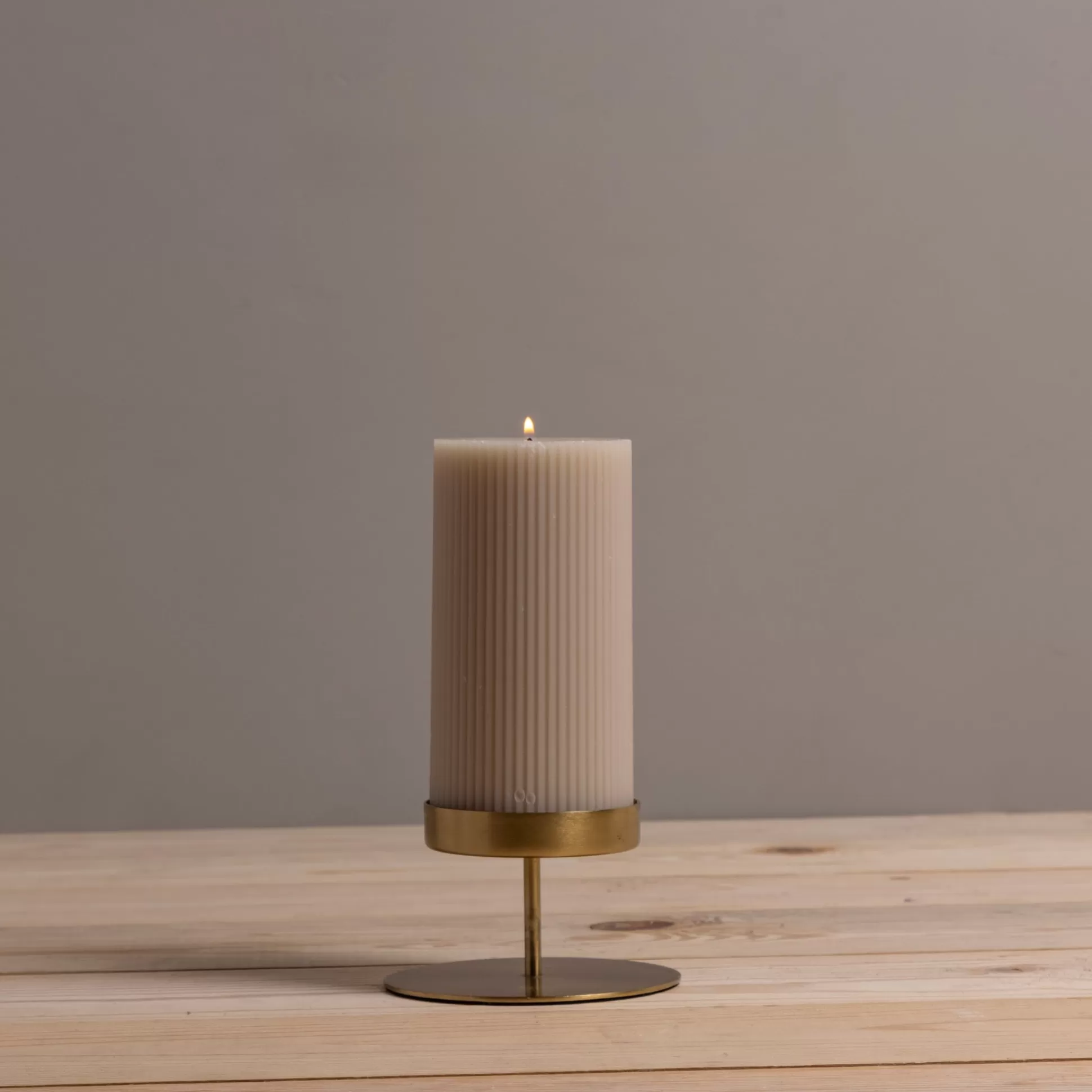 Kent Gold Pillar Candle Holder, Short^Be Home Hot