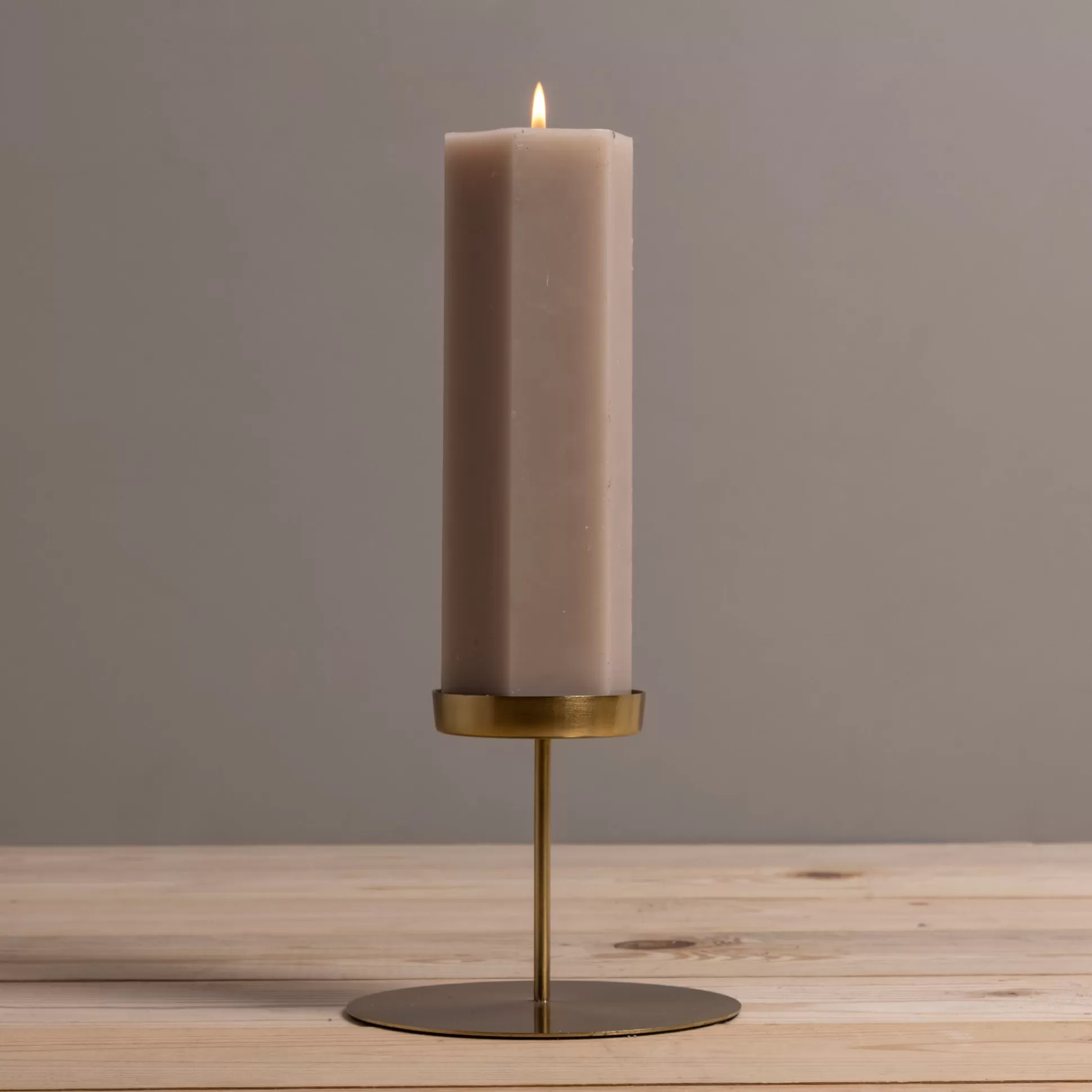 Kent Gold Pillar Candle Holder, Tall^Be Home Online