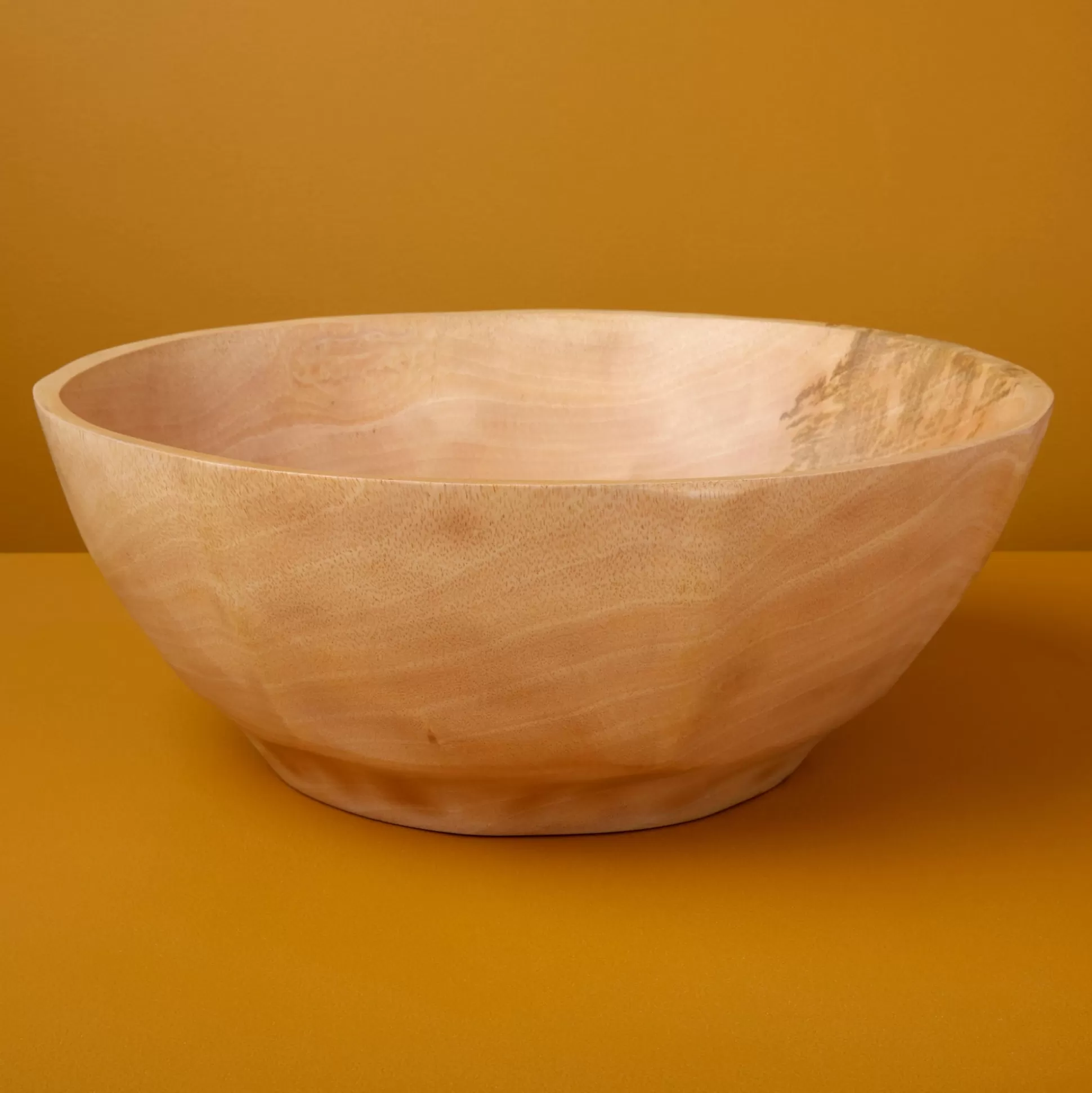 Kiln Mango Wood Curved Bowl, Large^Be Home Outlet