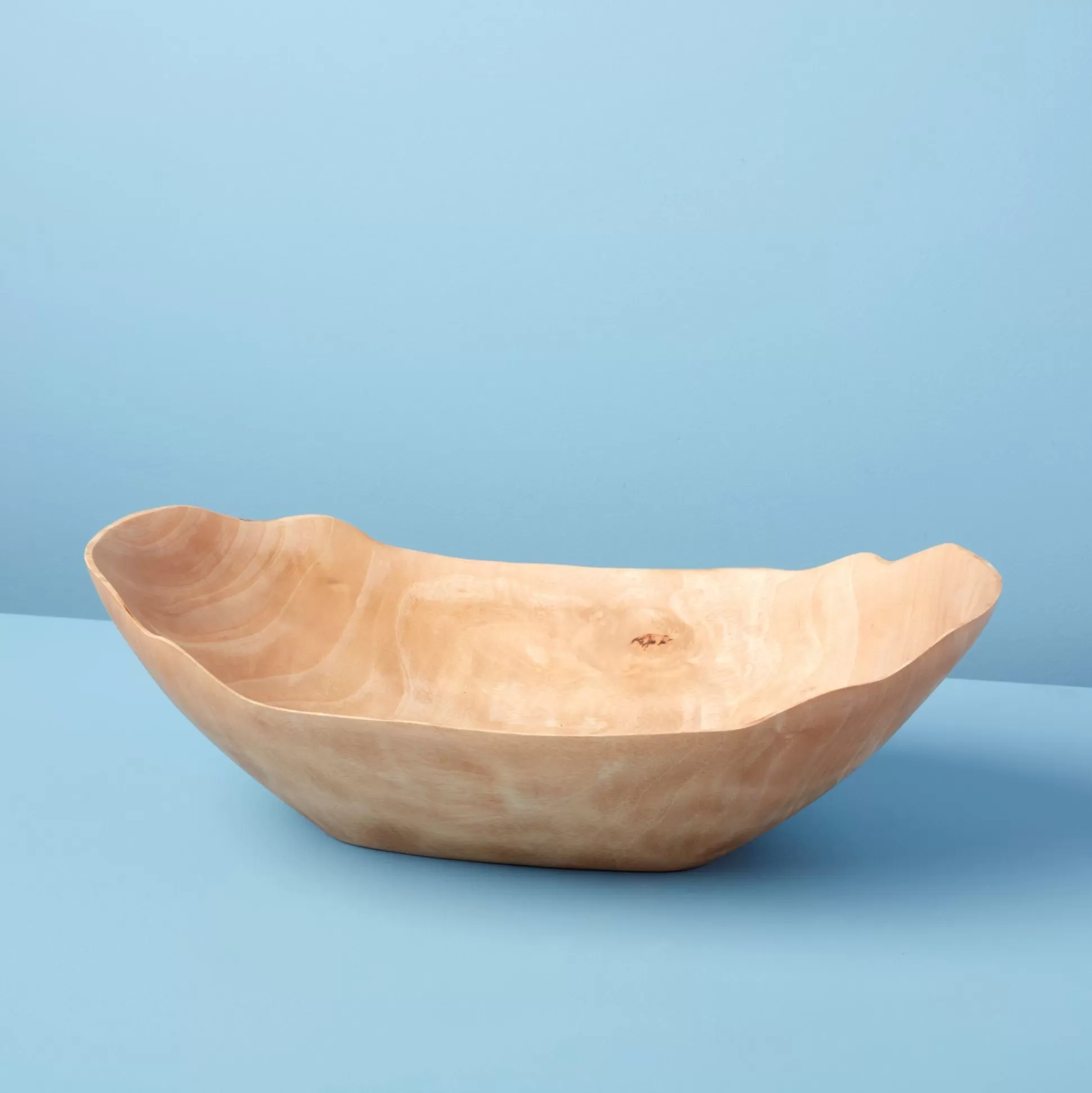 Kiln Mango Wood Petal Bowl, Large^Be Home Hot