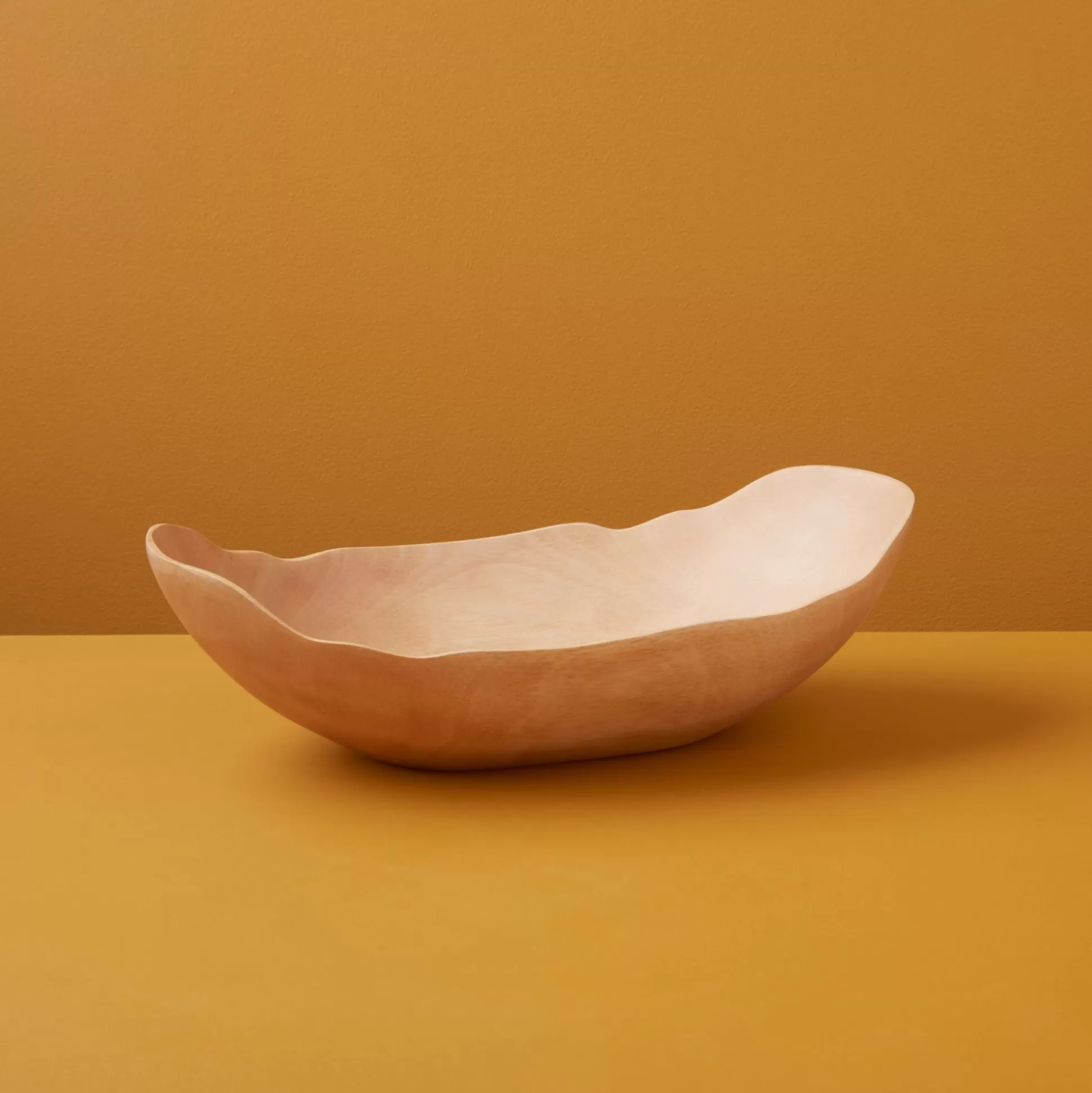 Kiln Mango Wood Petal Bowl, Small^Be Home Shop