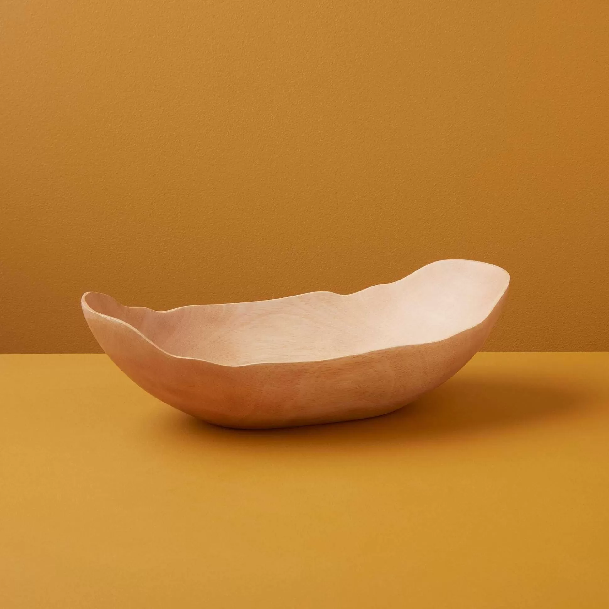 Be Home Wood Serving Bowls<Kiln Mango Wood Petal Bowl, Small