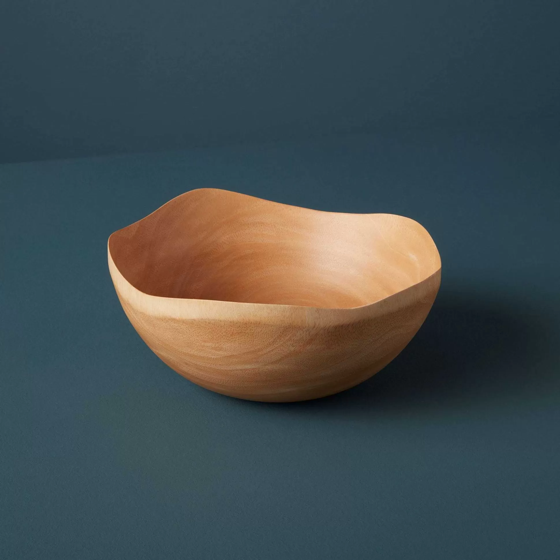 Be Home Wood Serving Bowls<Kiln Mango Wood Wave Edge Bowl, Medium