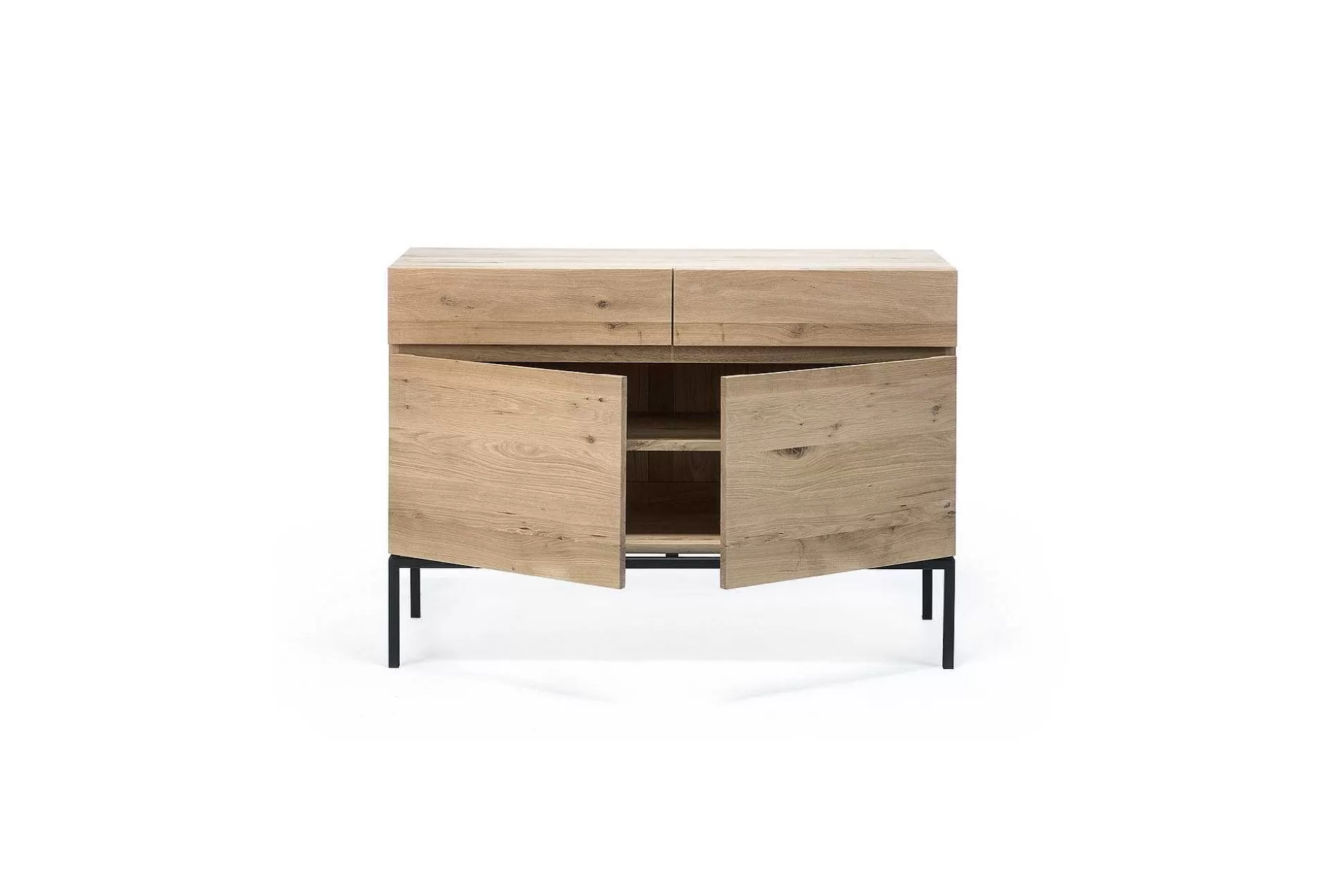 Be Home Sideboards<Ligna Sideboard with Black Metal, 2 Doors, 2 Drawers