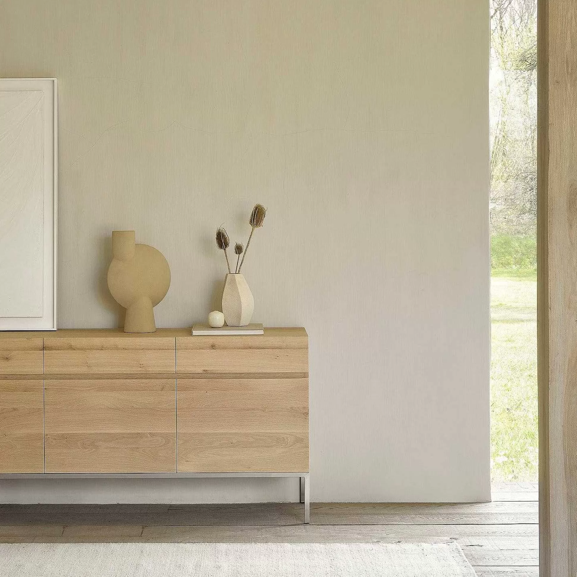 Be Home Sideboards<Ligna Sideboard with Stainless Steel, 3 Doors & 3 Drawers