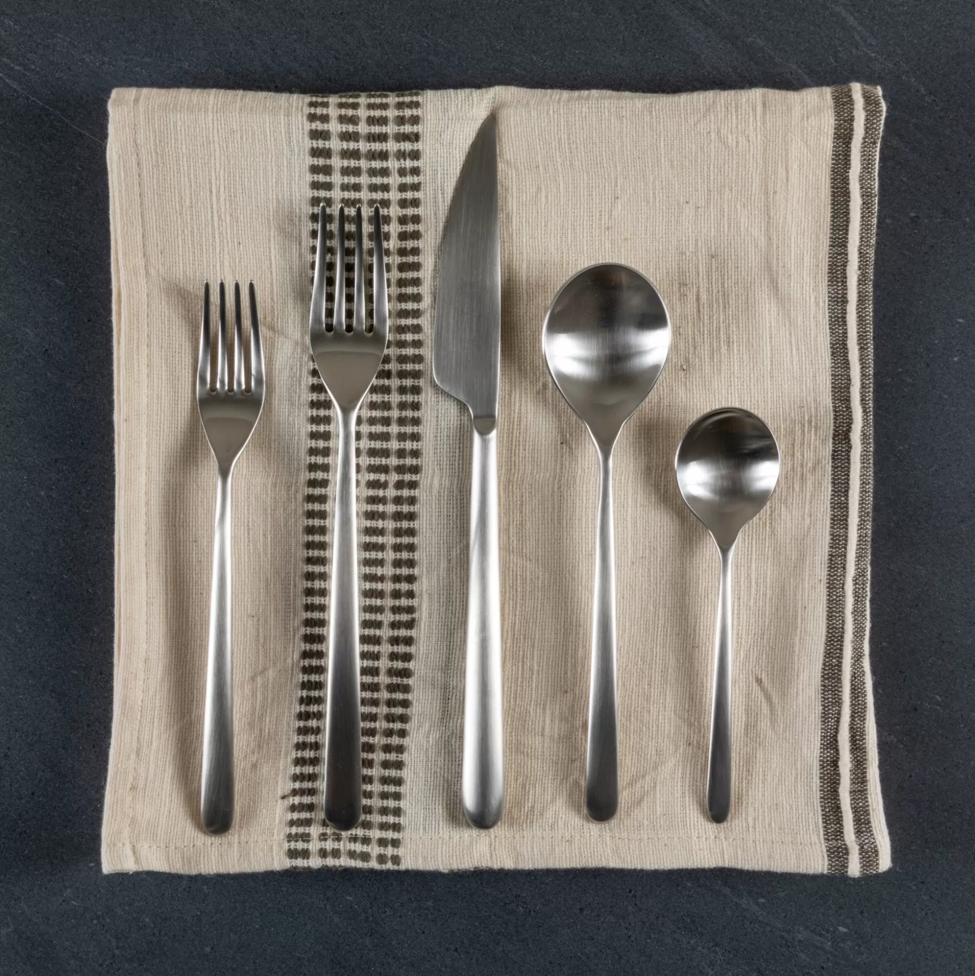 Linea Ice Stainless Flatware Set^Be Home Fashion