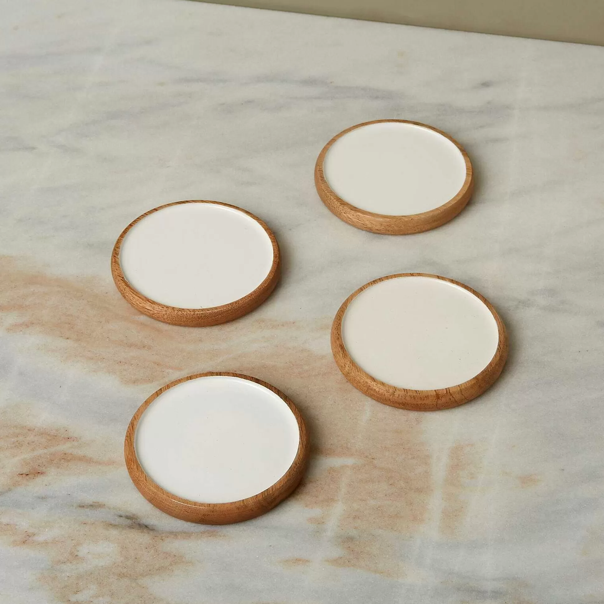 Be Home Coasters<Madras Curva Round Coasters, Set of 4