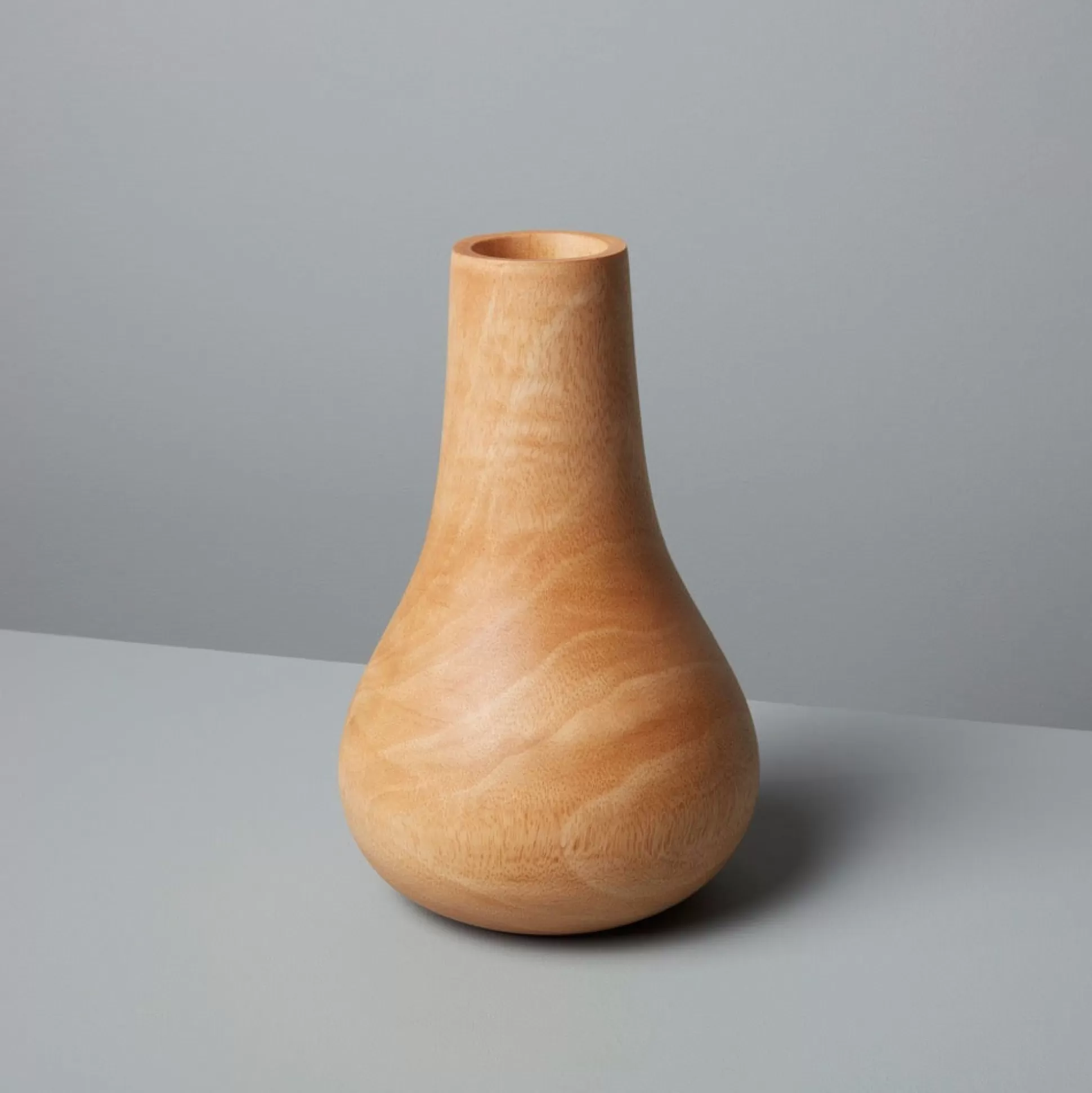 Mango Wood Bulb Vase^Be Home Hot