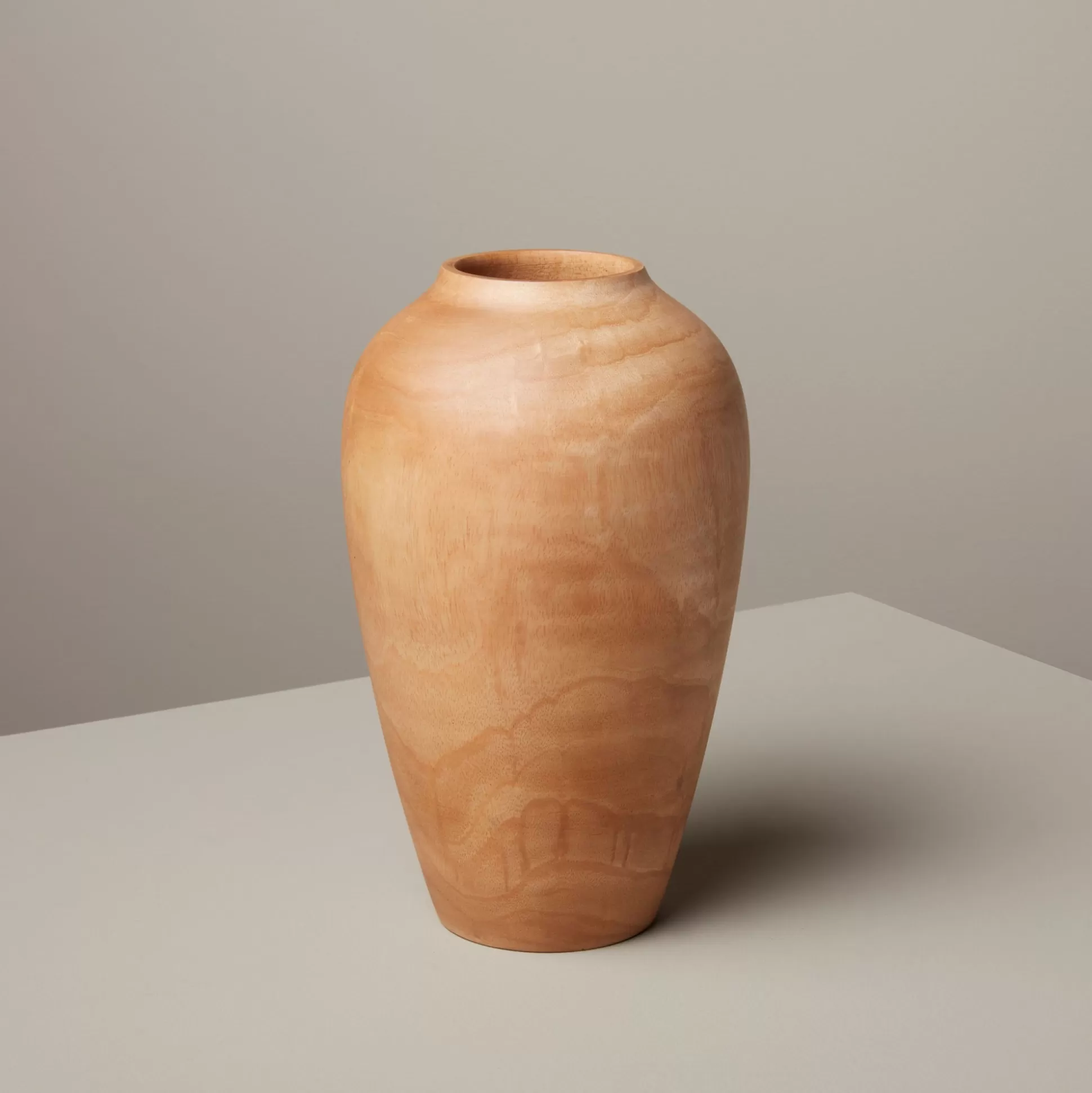 Mango Wood Classic Vase^Be Home Cheap