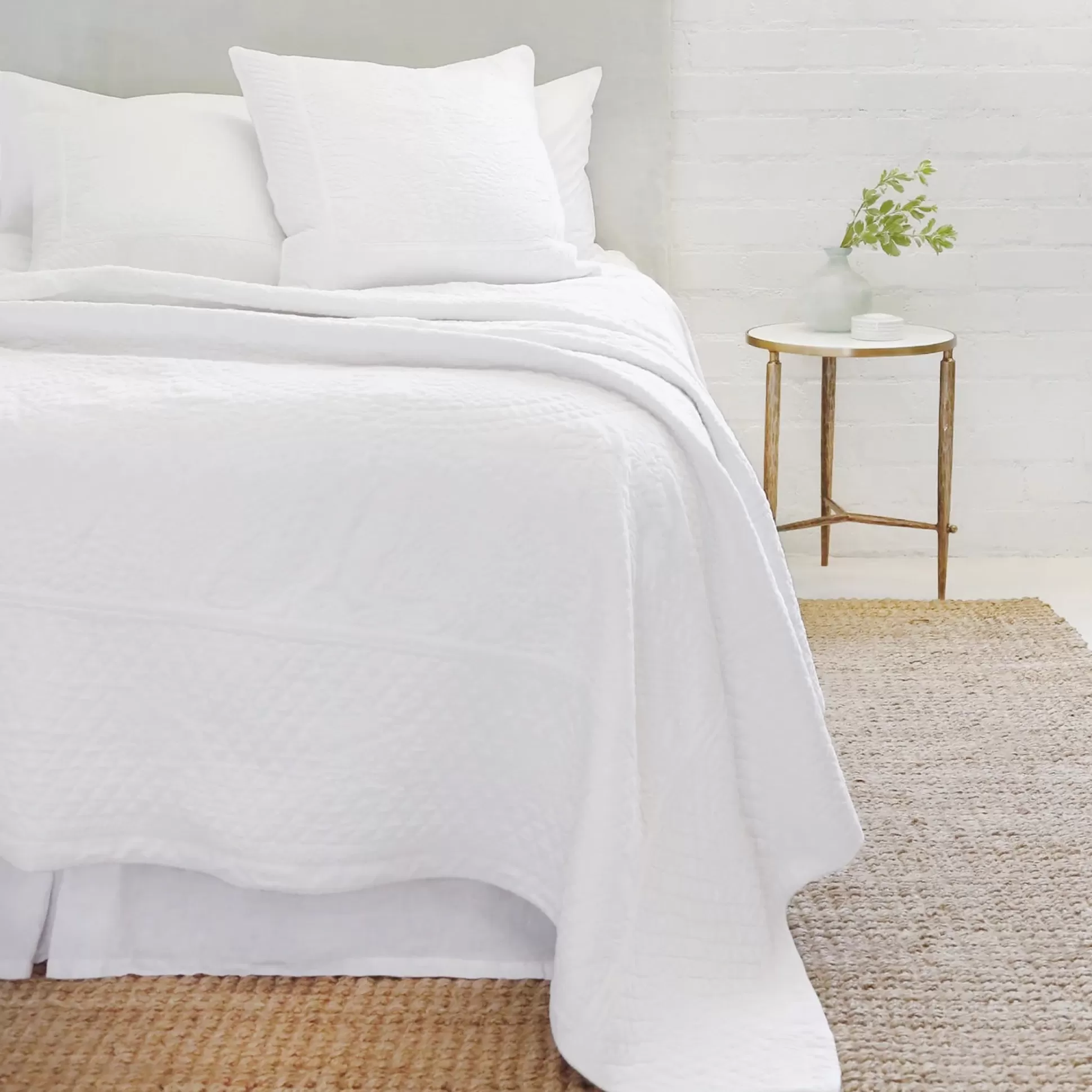 Marseille King Coverlet, White^Be Home Best