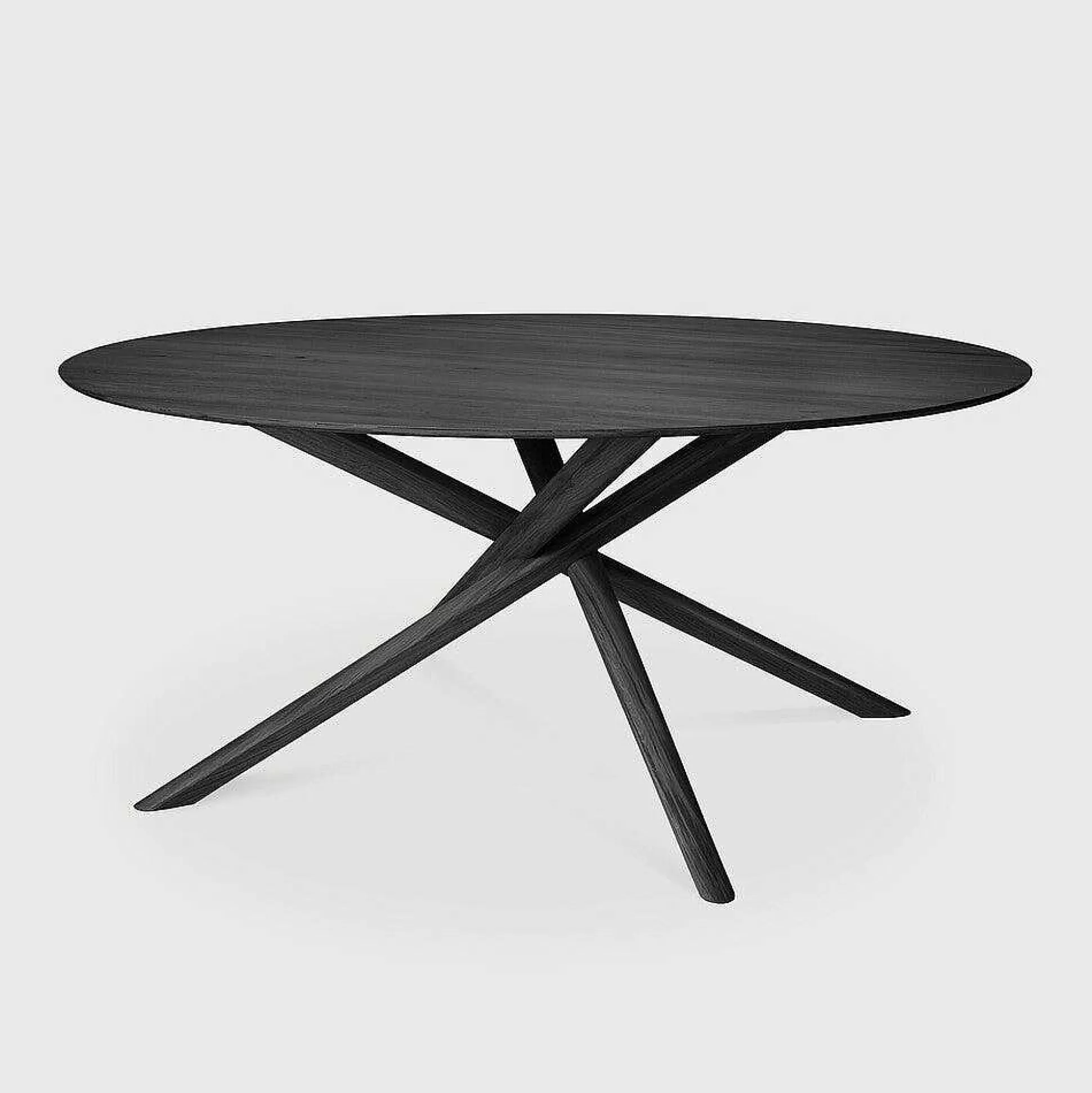 Be Home Dining Tables<Mikado Solid Black Oak Dining Table, Round