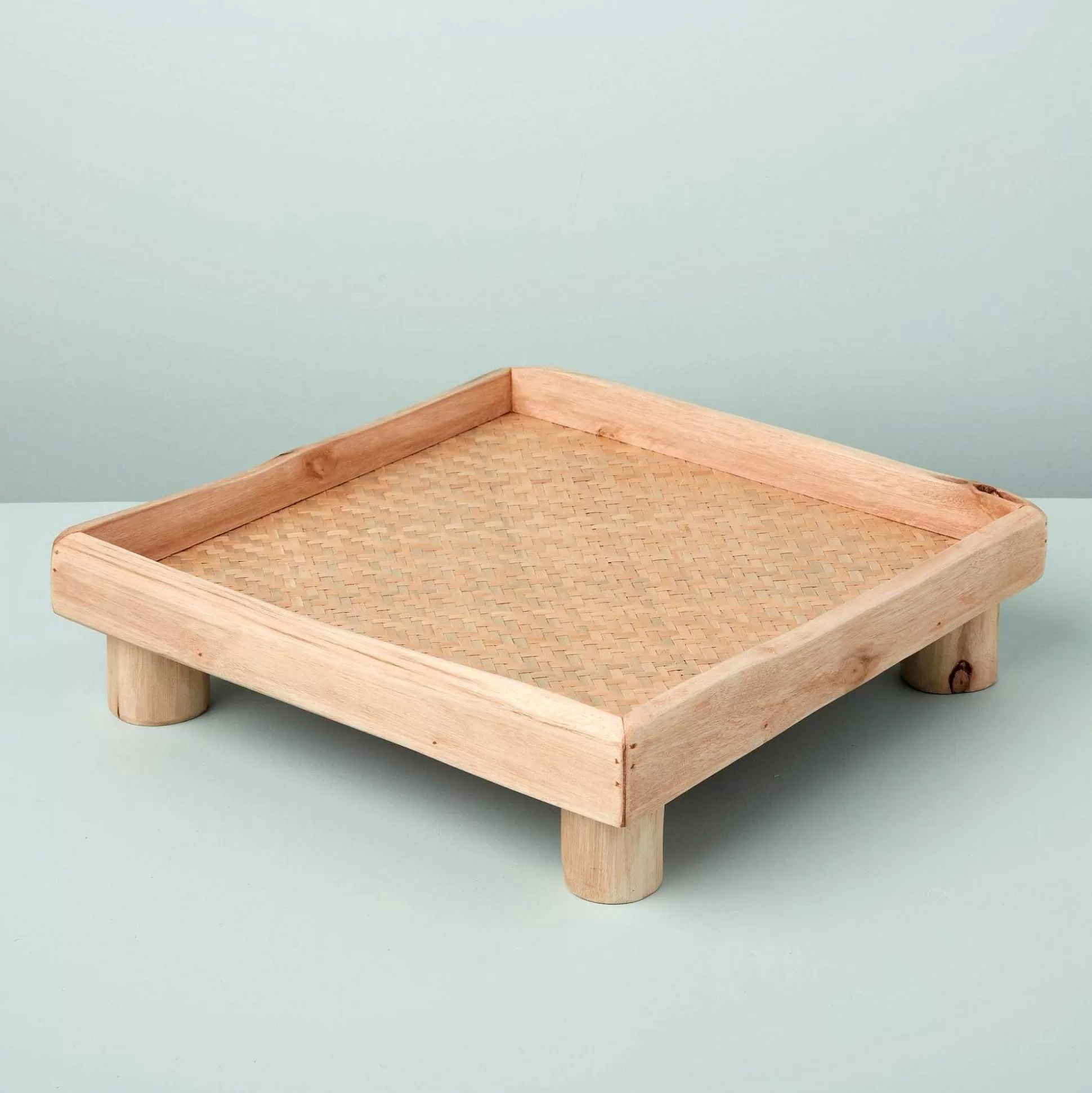 Be Home Trays<Miramar Reclaimed Wood Square Footed Tray, Medium