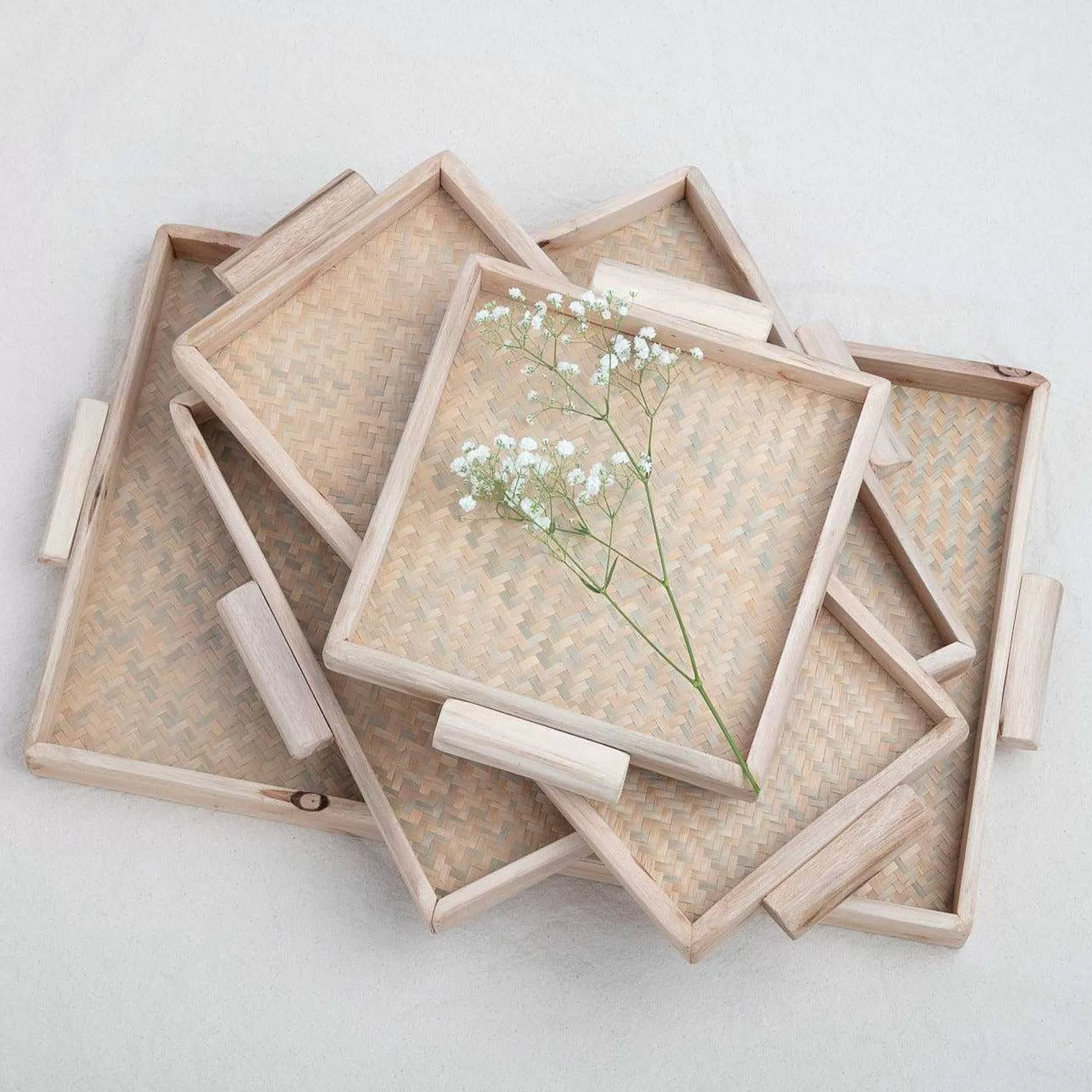 Be Home Trays<Miramar Reclaimed Wood Square Tray, Small