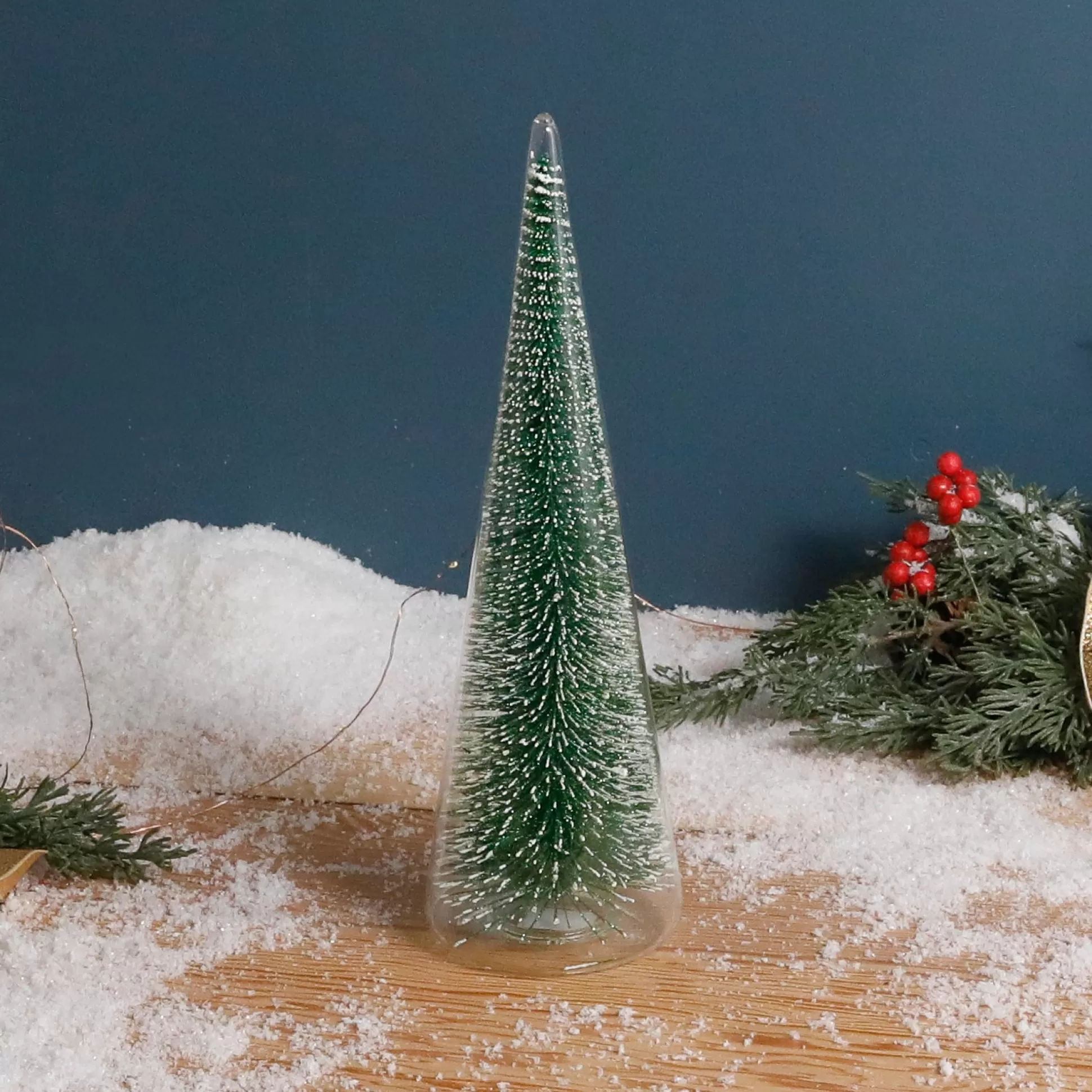 Modern Tree with Green Glitter, Large^Be Home Flash Sale