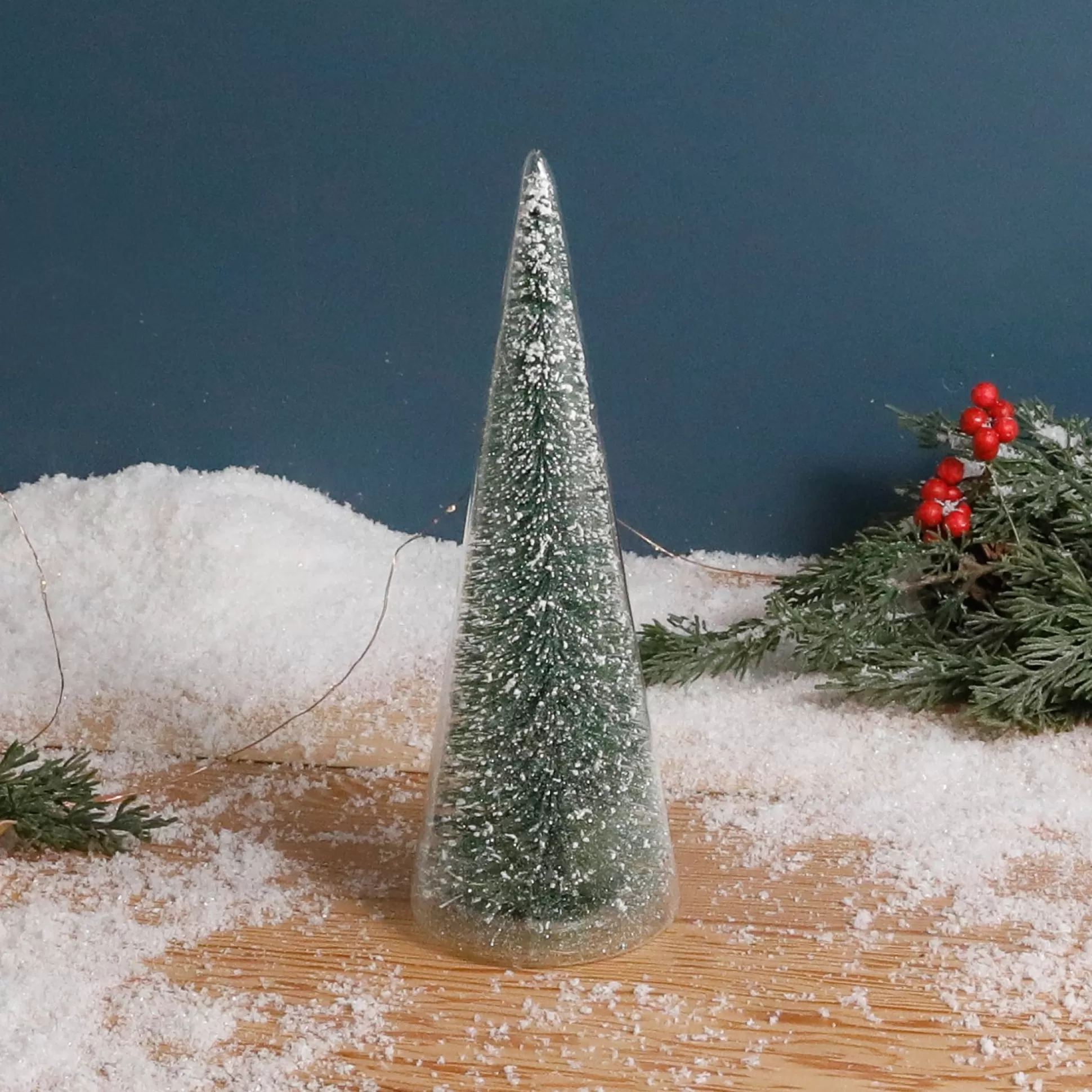 Modern Tree with Green Glitter, Medium^Be Home Clearance