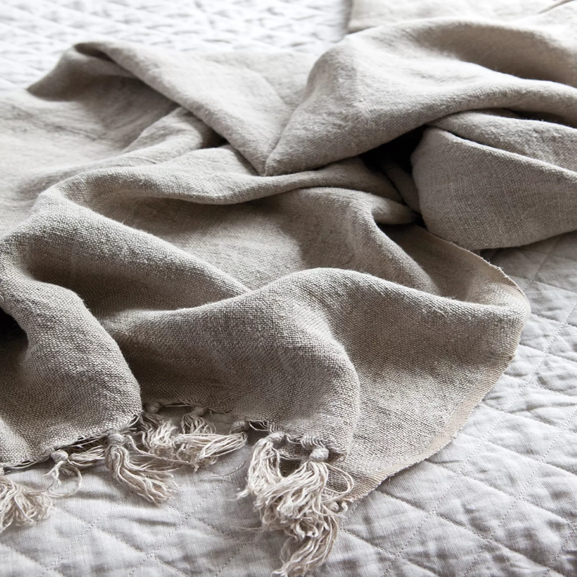 Montauk Throw, Natural^Be Home Online