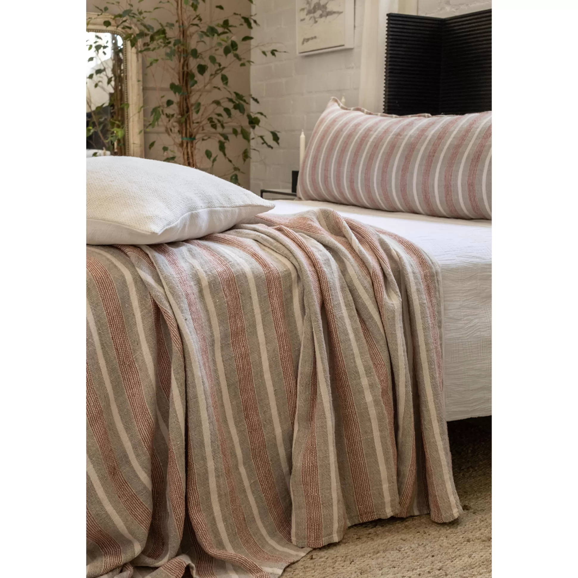 Montecito Blanket, King, Terra Cotta & Natural^Be Home Sale