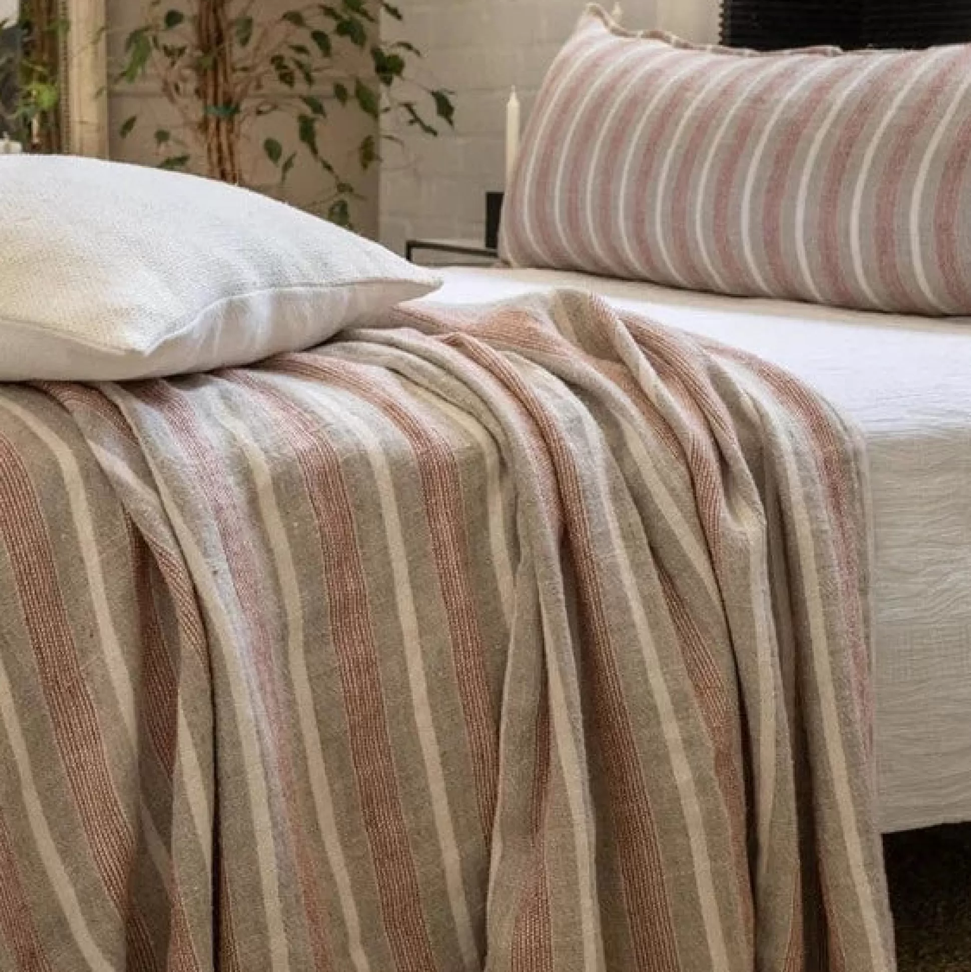 Montecito Blanket, Queen, Terra Cotta & Natural^Be Home Best Sale