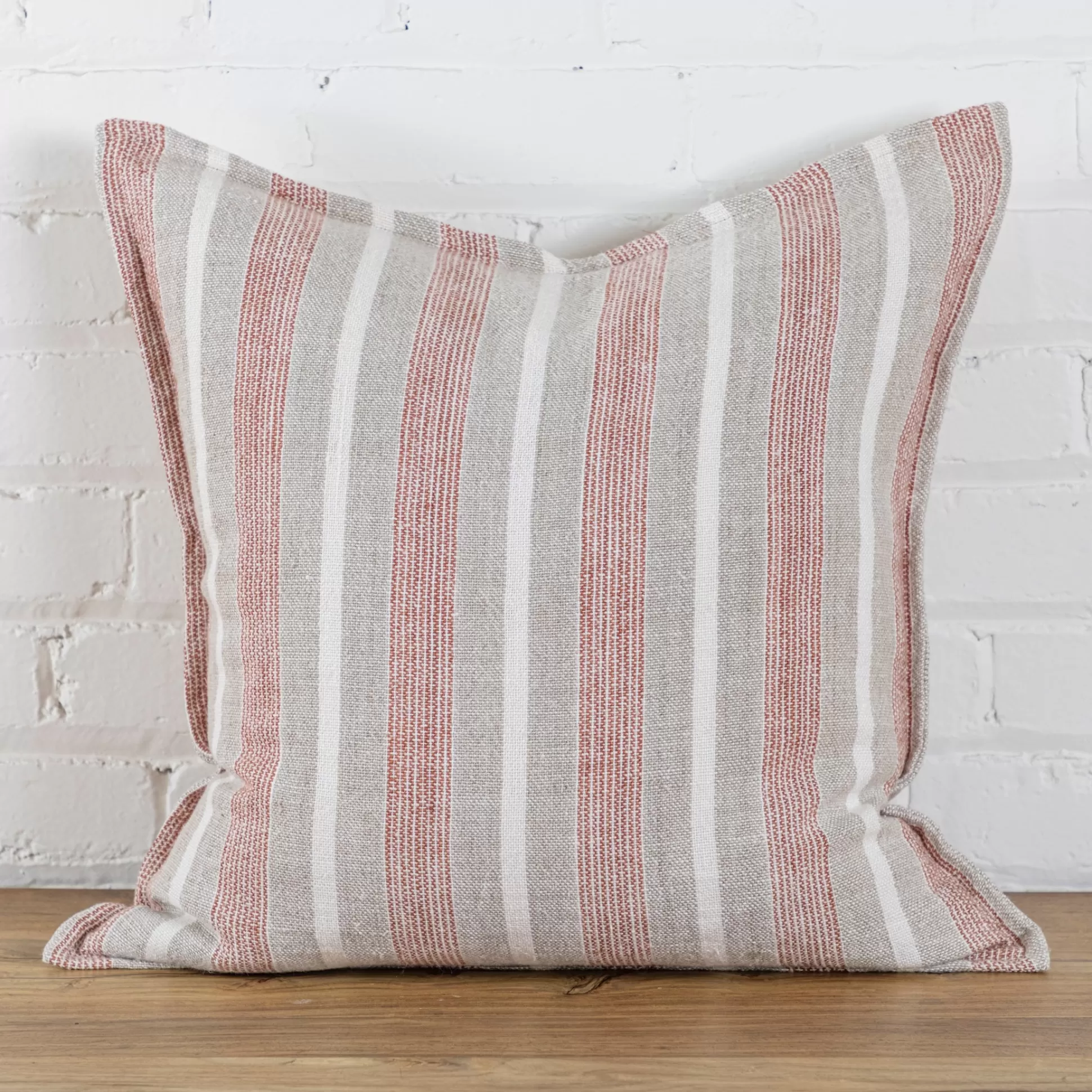 Montecito Square Pillow, Terra Cotta & Natural^Be Home Outlet