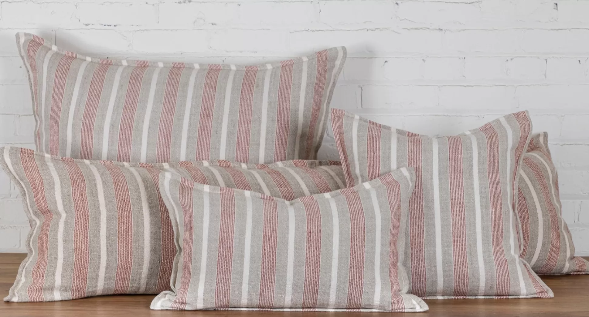 Montecito Square Pillow, Terra Cotta & Natural^Be Home Flash Sale