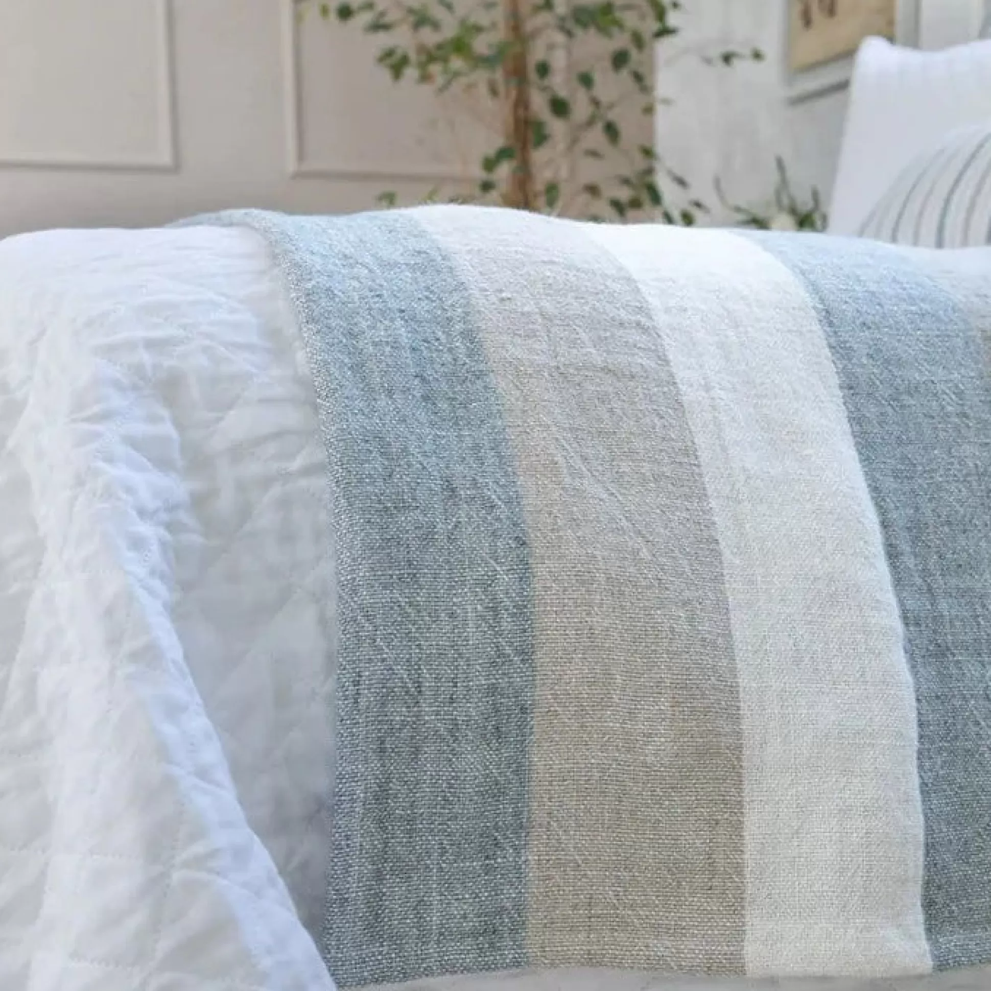 Monterey Blanket, Queen, Ocean & Natural^Be Home Store