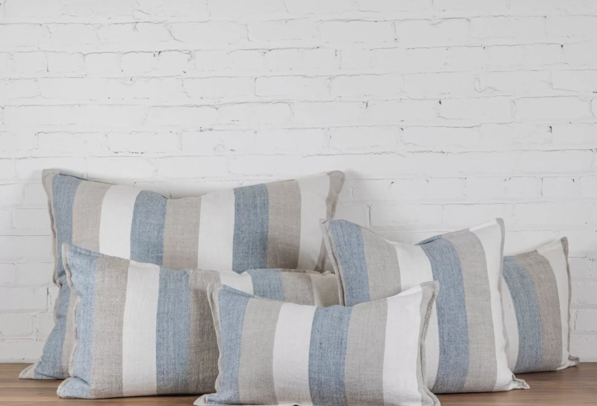 Monterey Square Pillow, Ocean & Natural^Be Home Online