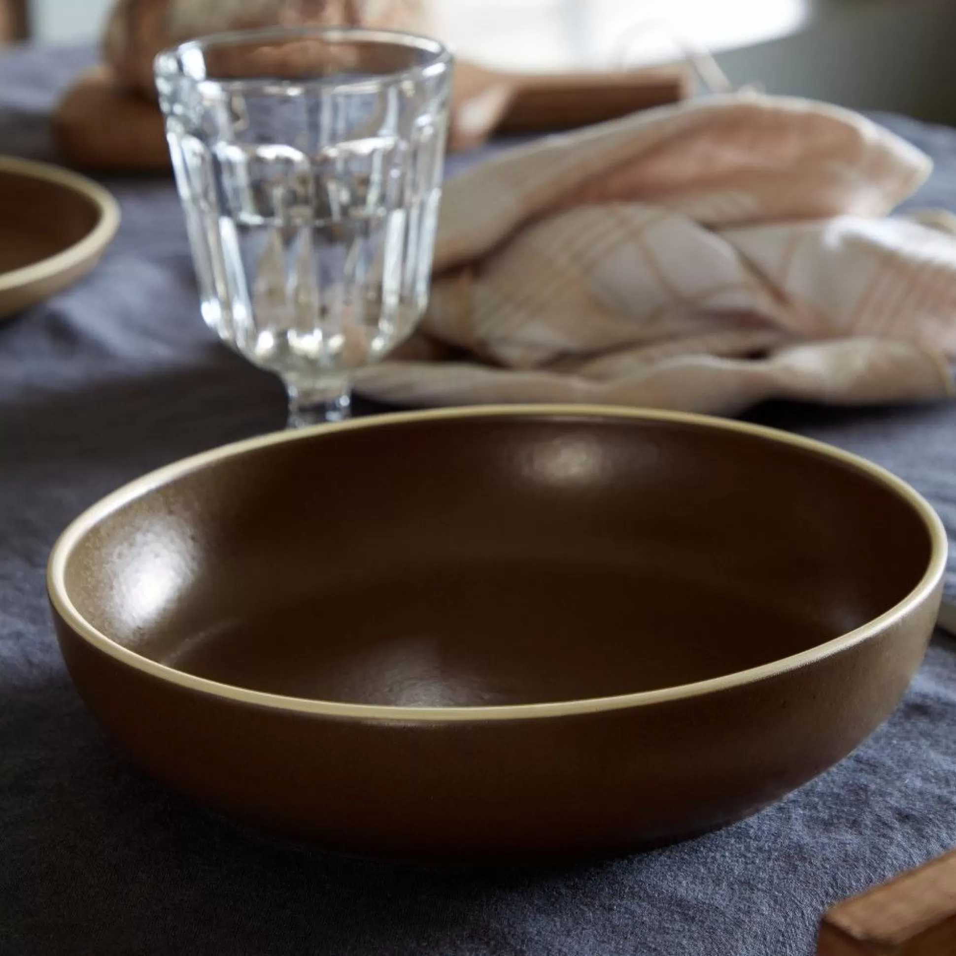 Monterosa Pasta Bowl, Chocolate, Set of 4^Be Home Clearance