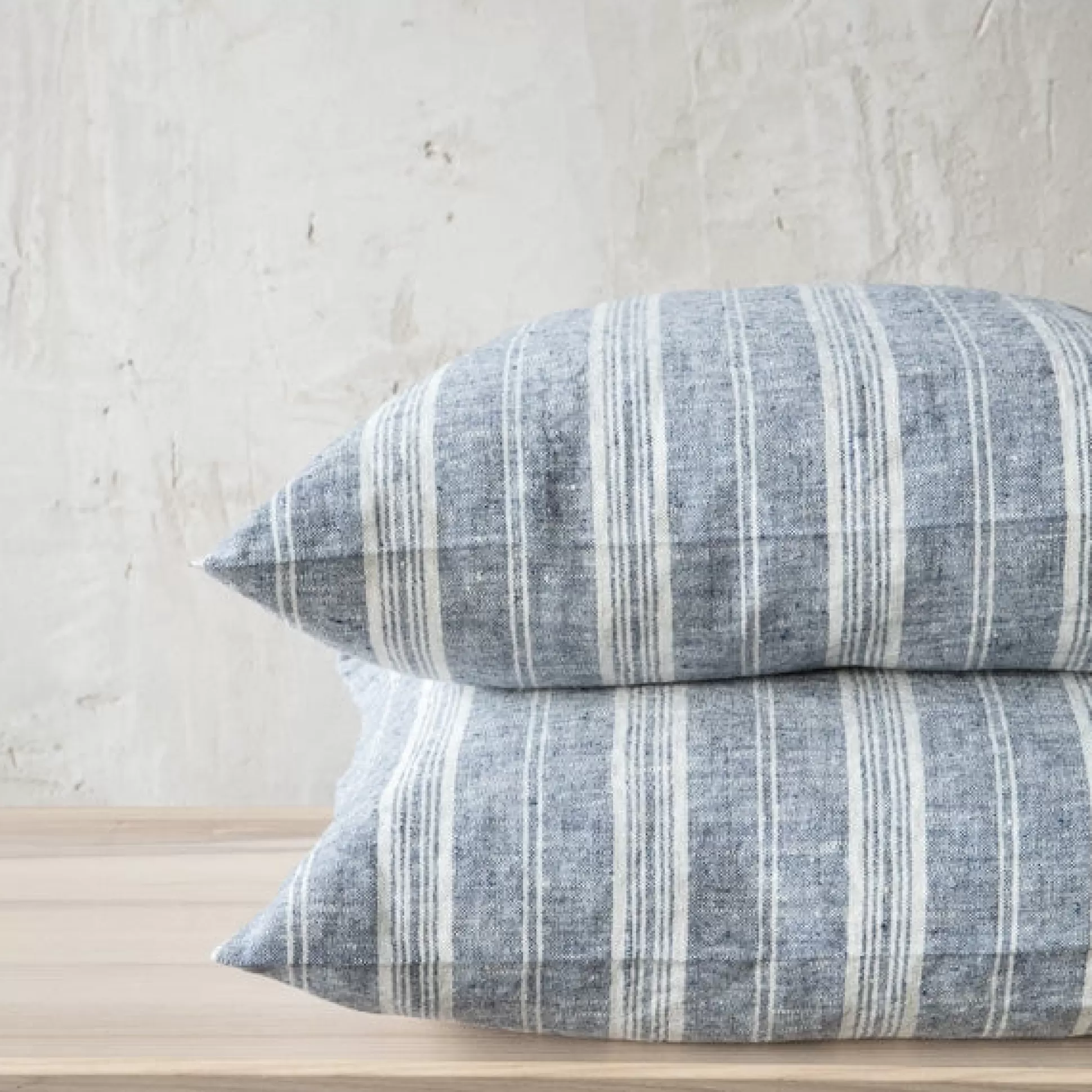 Multistripe Euro Pillow, Indigo^Be Home Flash Sale