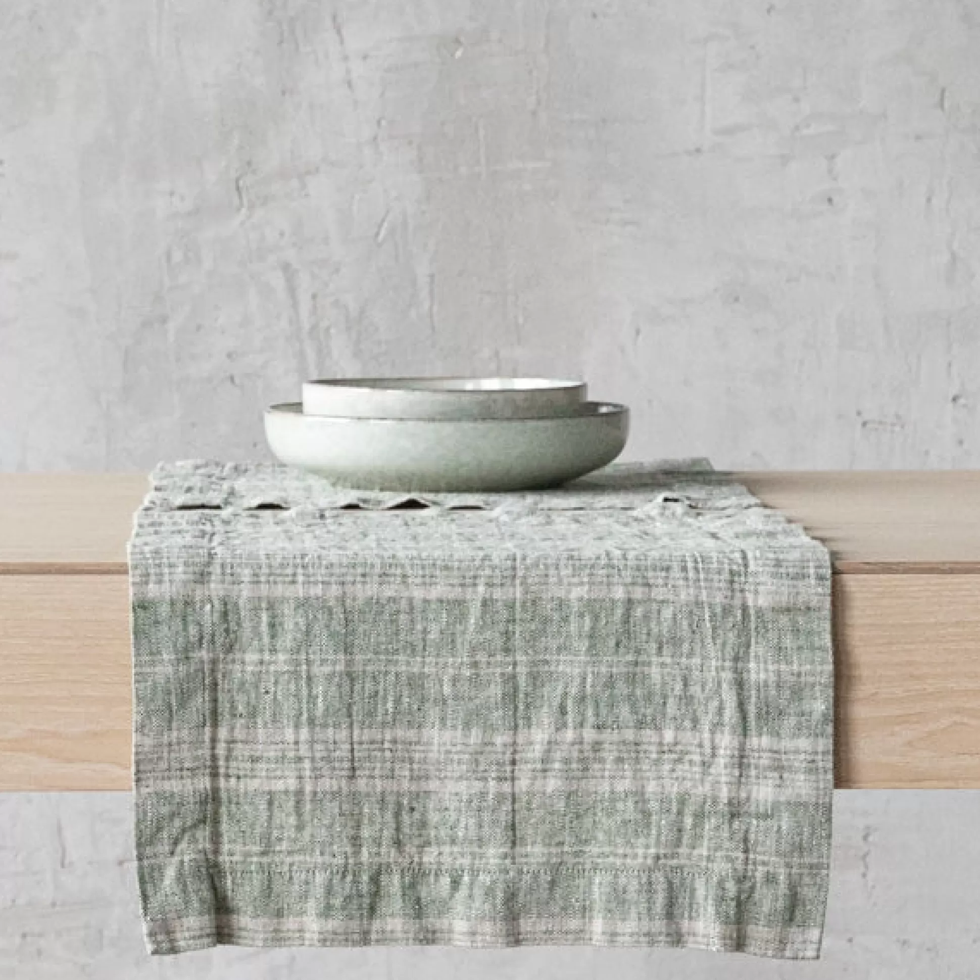 Multistripe Placemat, Forest Green and Natural, Set of 4^Be Home Flash Sale