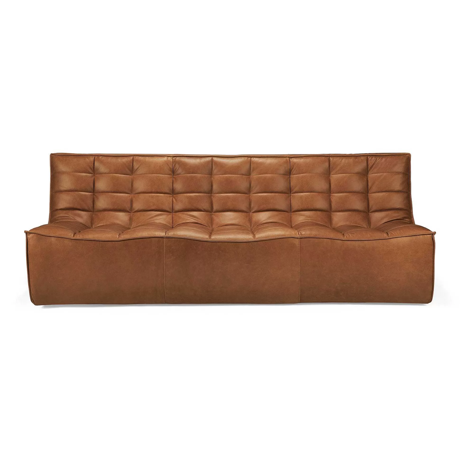 Be Home Sofas<N701 3 Seater Sofa, Old Saddle Leather