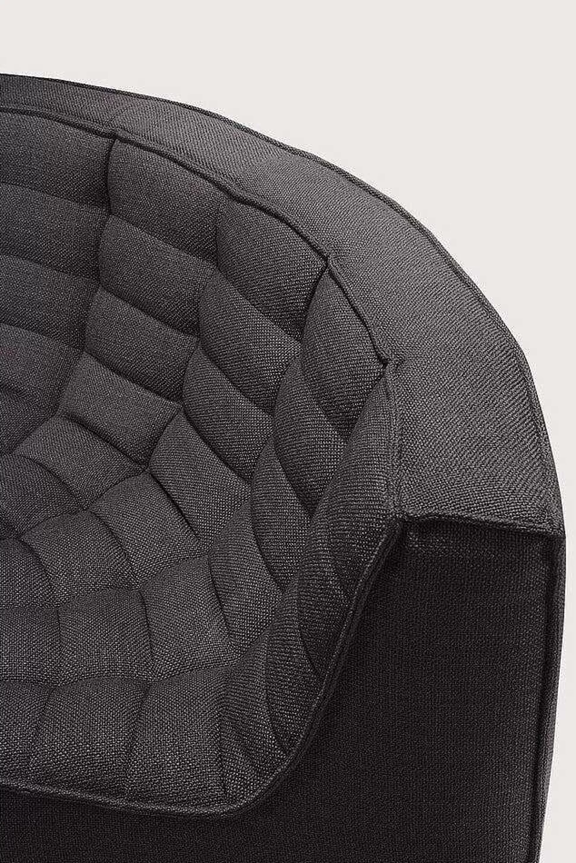 Be Home Sofas<N701 Round Corner Sofa, Dark Grey