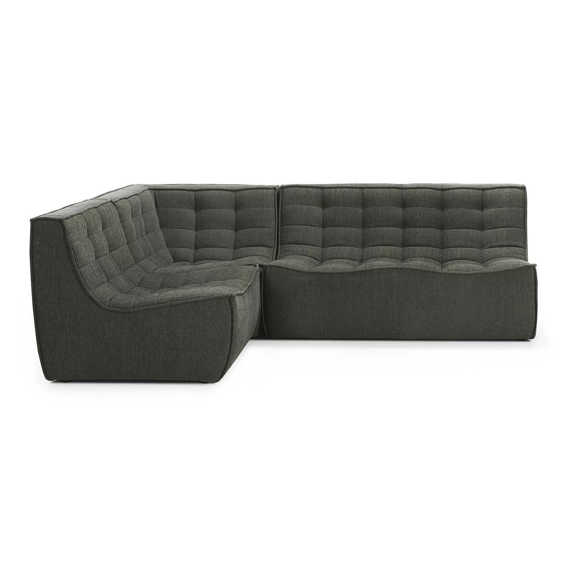 Be Home Sofas<N701 Single Seater Eco Fabric Sofa, Moss