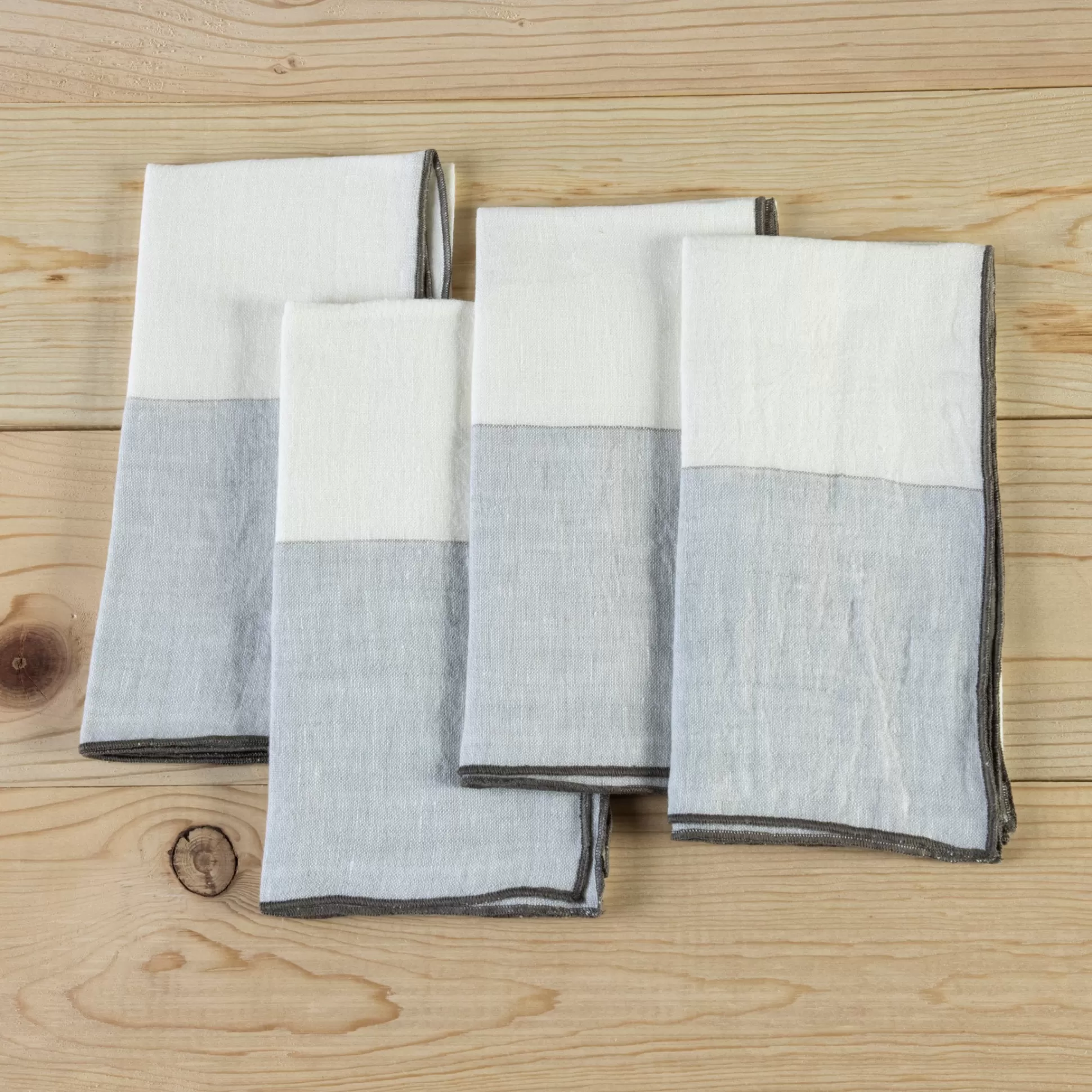 Napa Napkins, Set of 4, Light Grey^Be Home Cheap