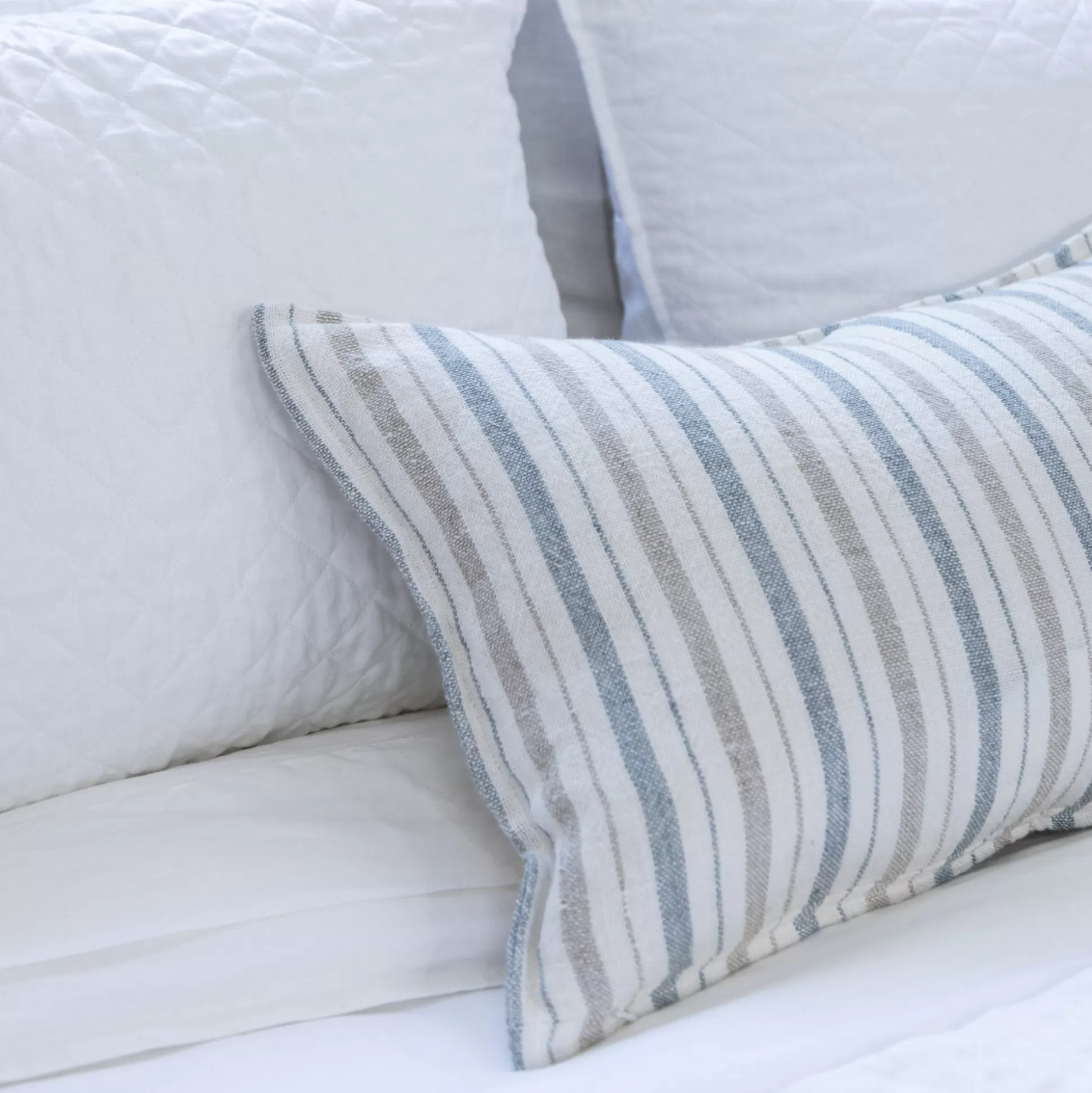 Naples Rectangular Pillow, Ocean & Natural^Be Home Shop