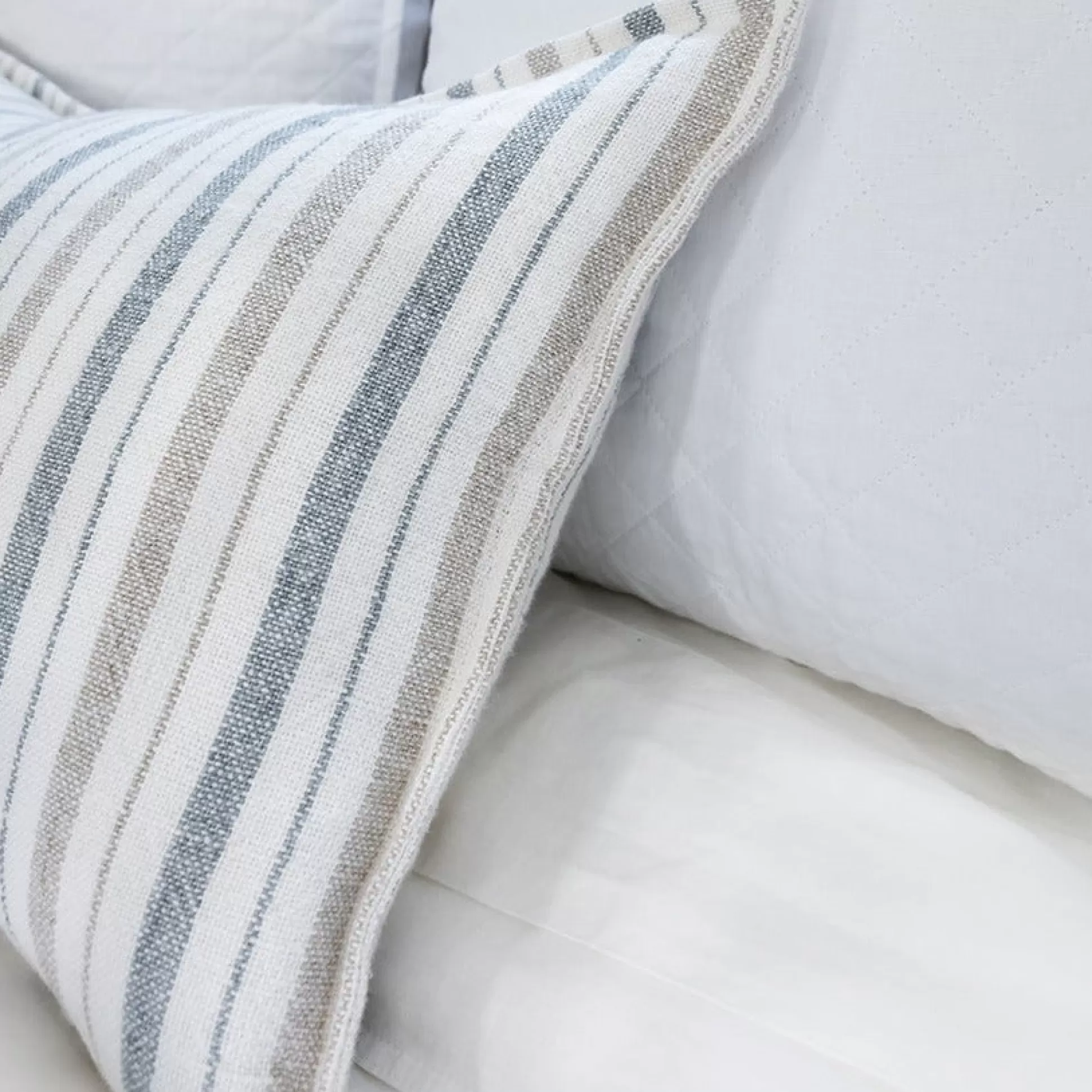 Naples Square Pillow, Ocean & Natural^Be Home Fashion