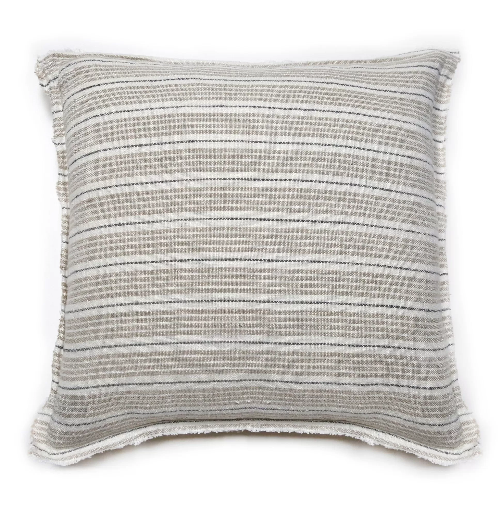 Newport Square Pillow , Natural & Midnight^Be Home Store