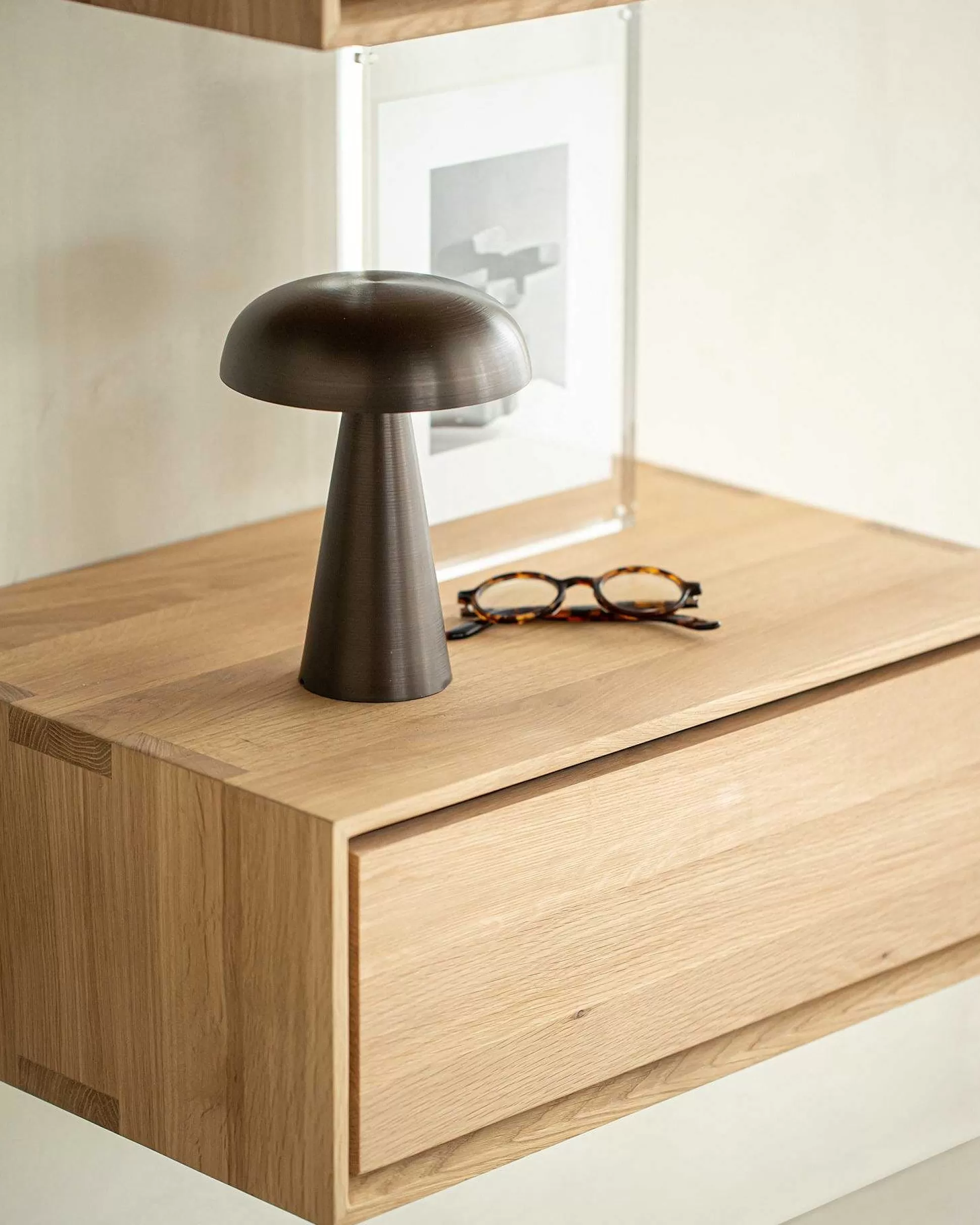 Be Home Bedside Tables<Nordic II Solid Oak Hanging Bedside Table