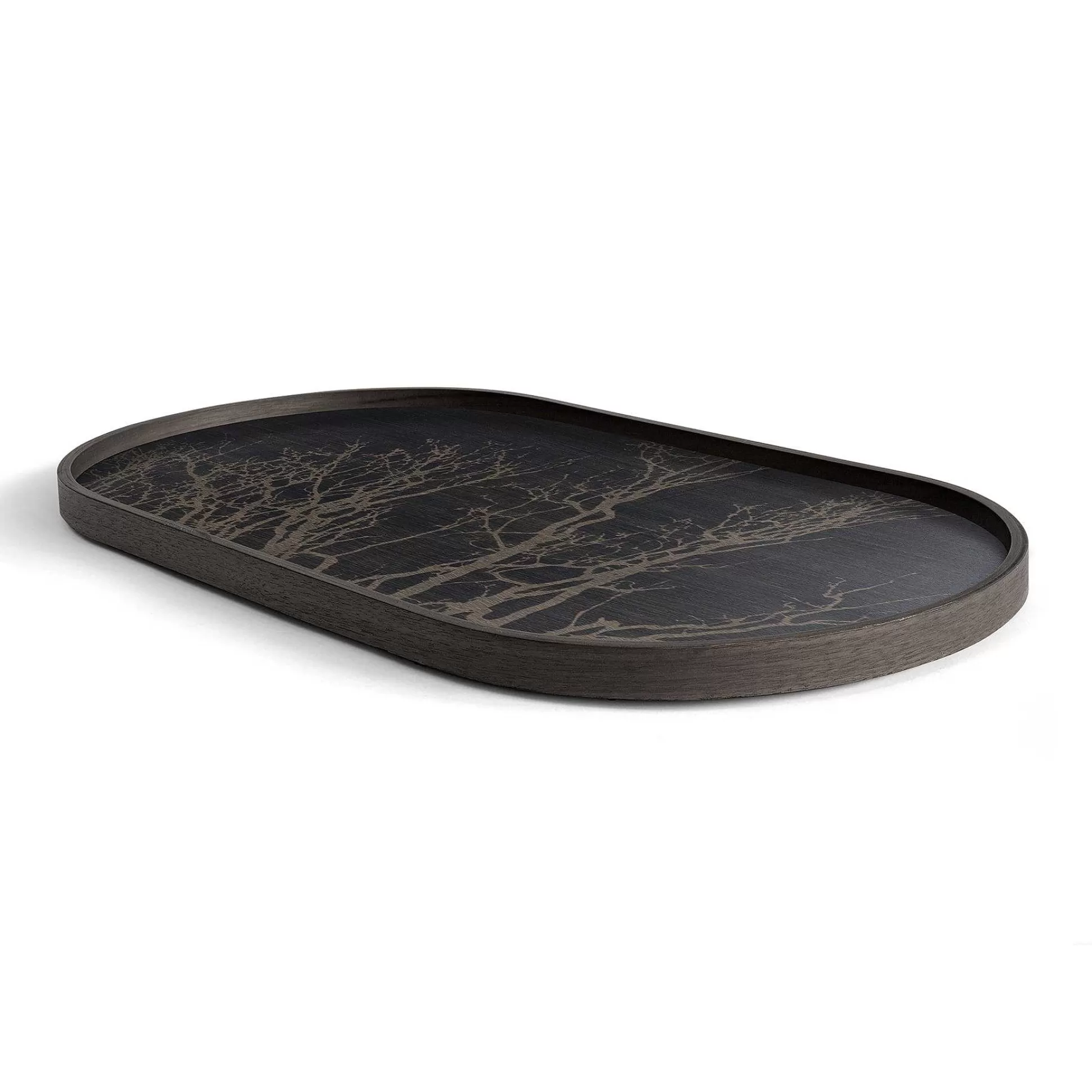 Be Home Trays<Oblong Black Tree Tray, Medium