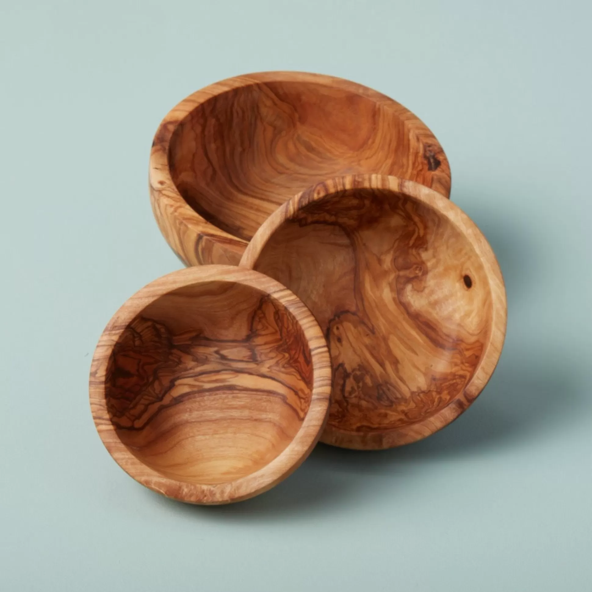 Olive Wood Nesting Bowls, Set of 3^Be Home Flash Sale