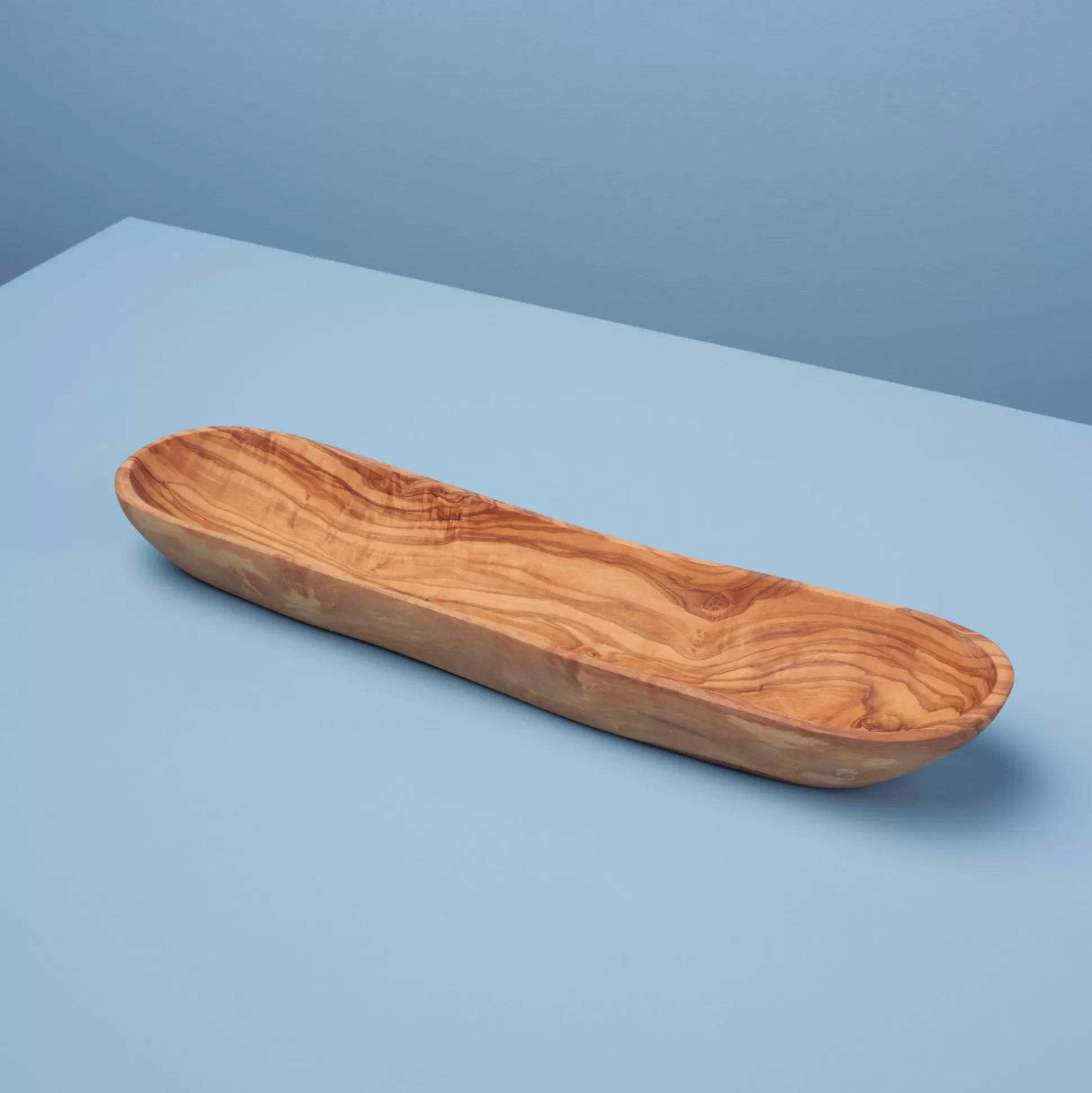 Olive Wood Oval Dish, Large^Be Home Fashion