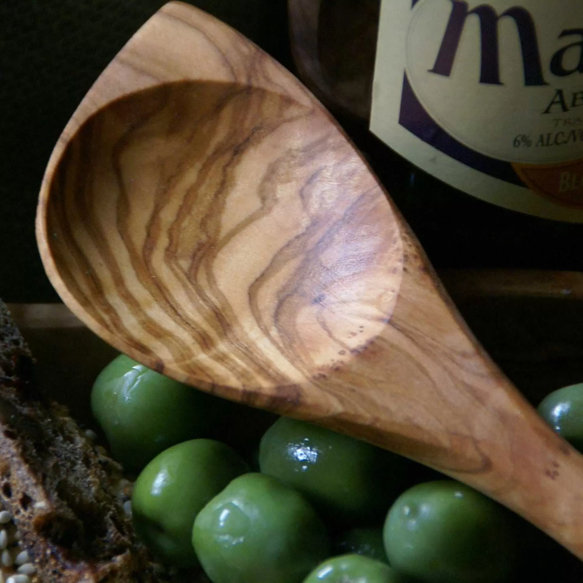 Be Home Cooking Utensils<Olive Wood Pointed Baking Spoon