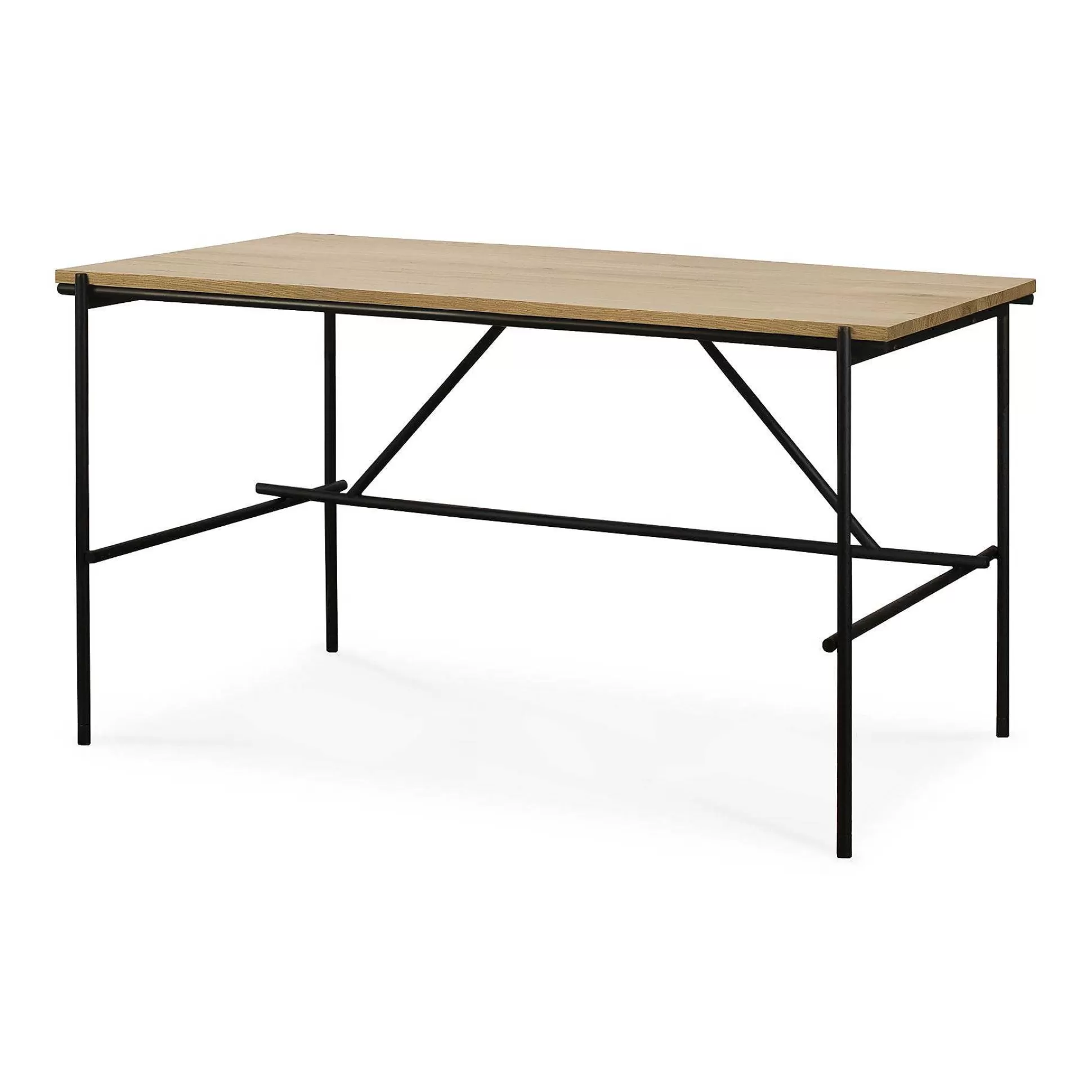 Be Home Desks<Oscar Solid Oak Desk, 55.5"