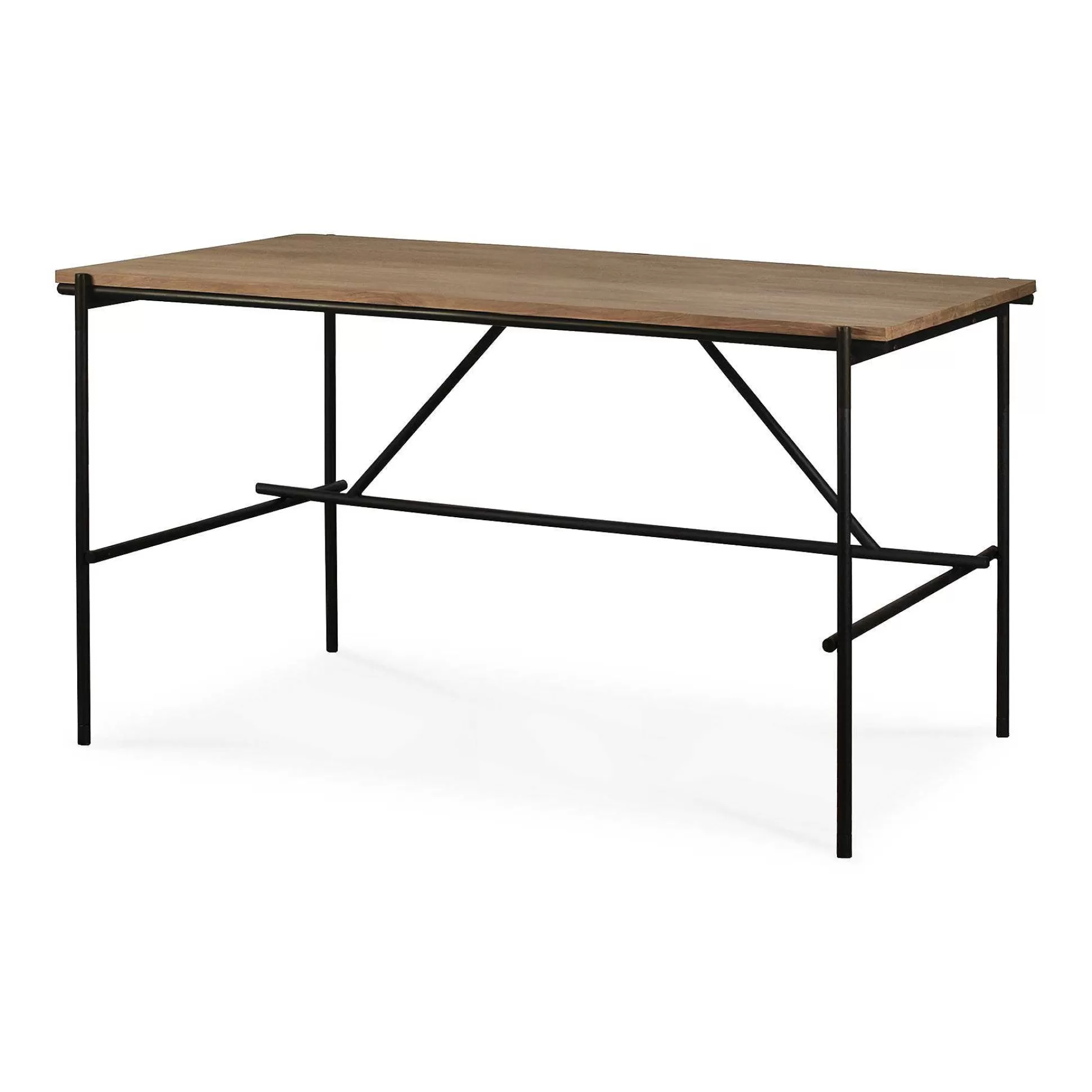 Be Home Desks<Oscar Solid Teak Desk, 55.5"