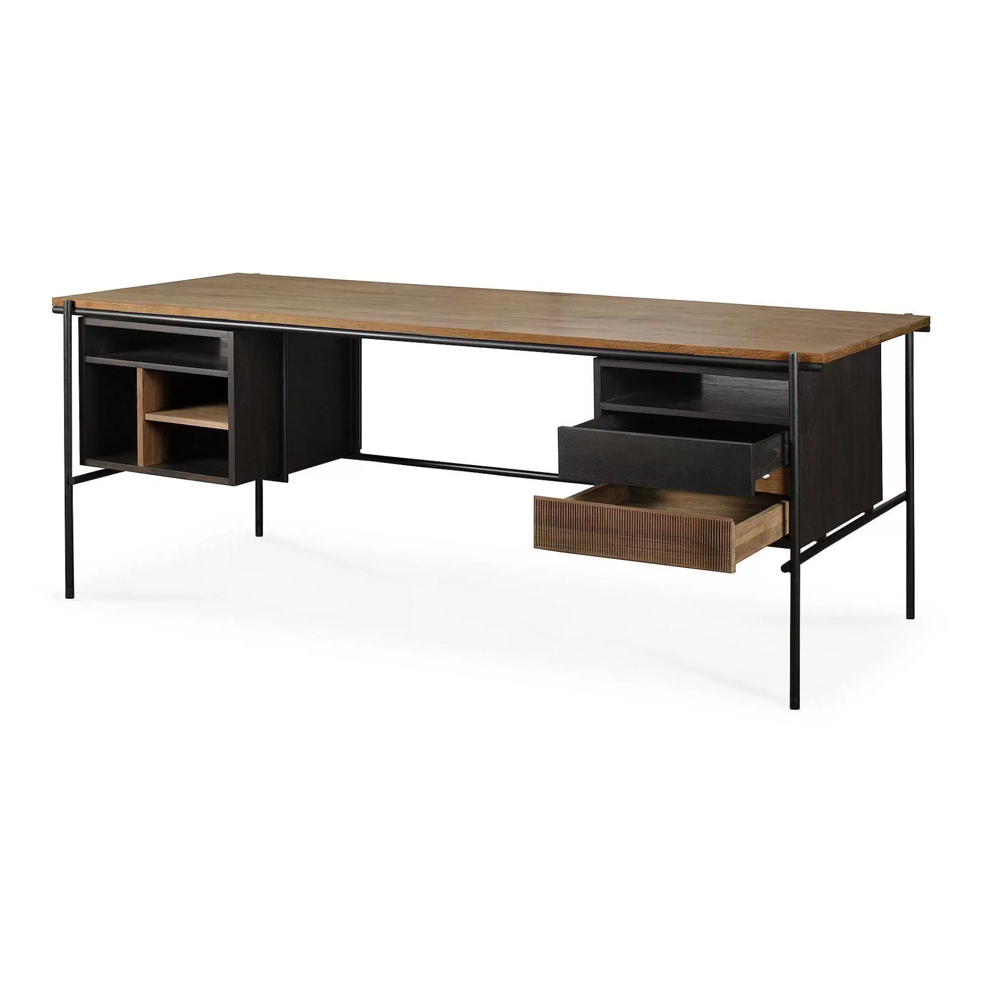 Be Home Desks<Oscar Solid Teak Desk with 2 Drawers