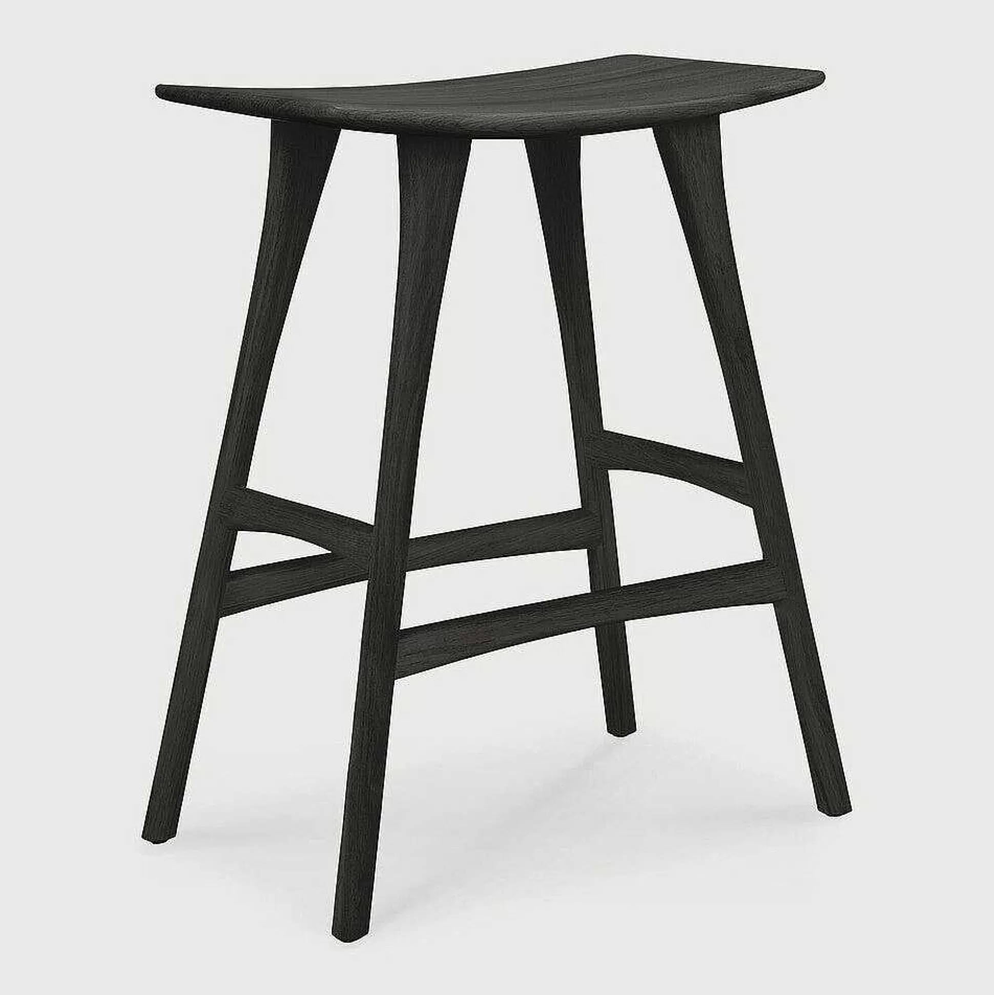 Be Home Stools<Osso Bar Stool, Varnished Oak, Black